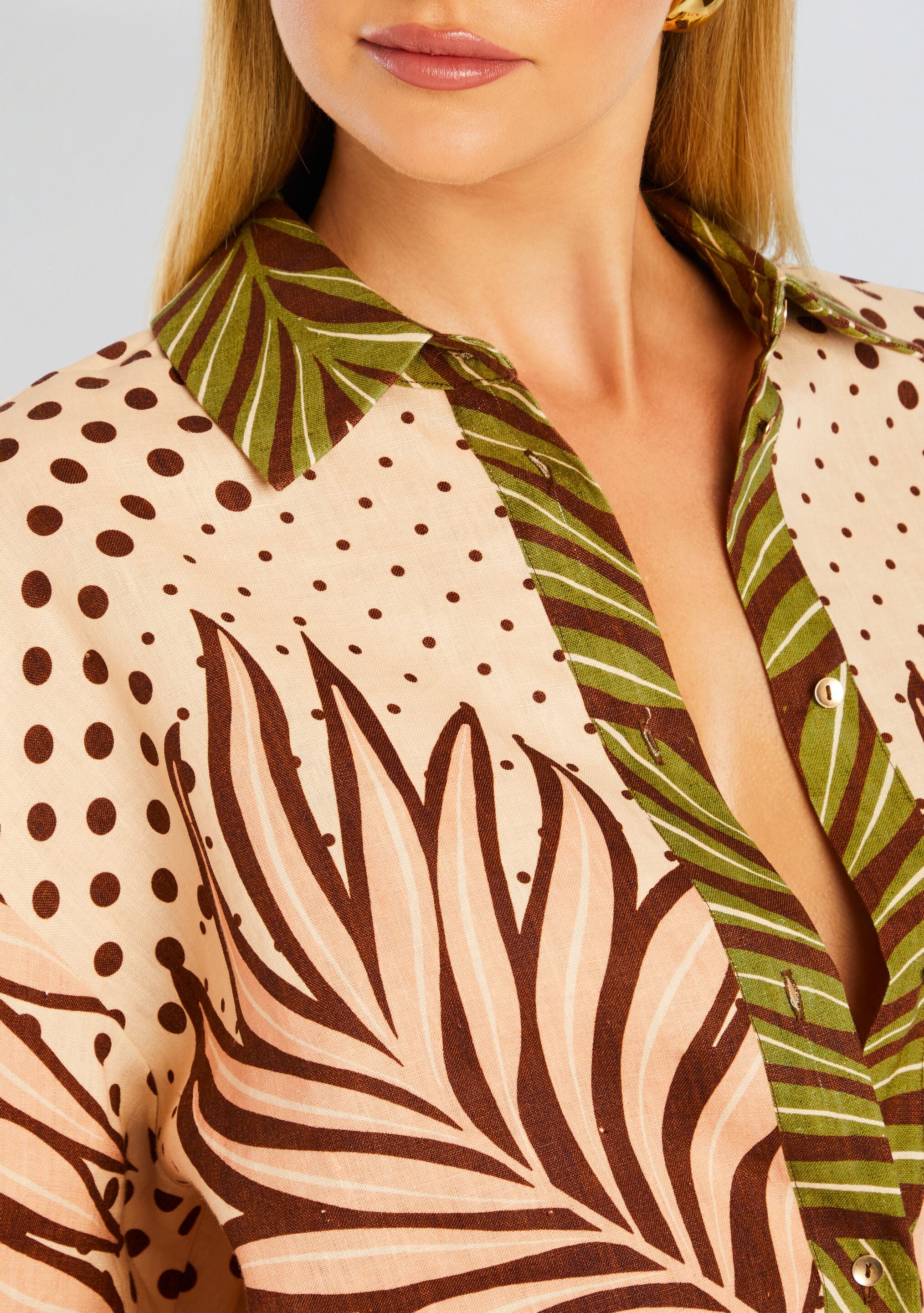 Selah Linen Shirt-Sunny Prom