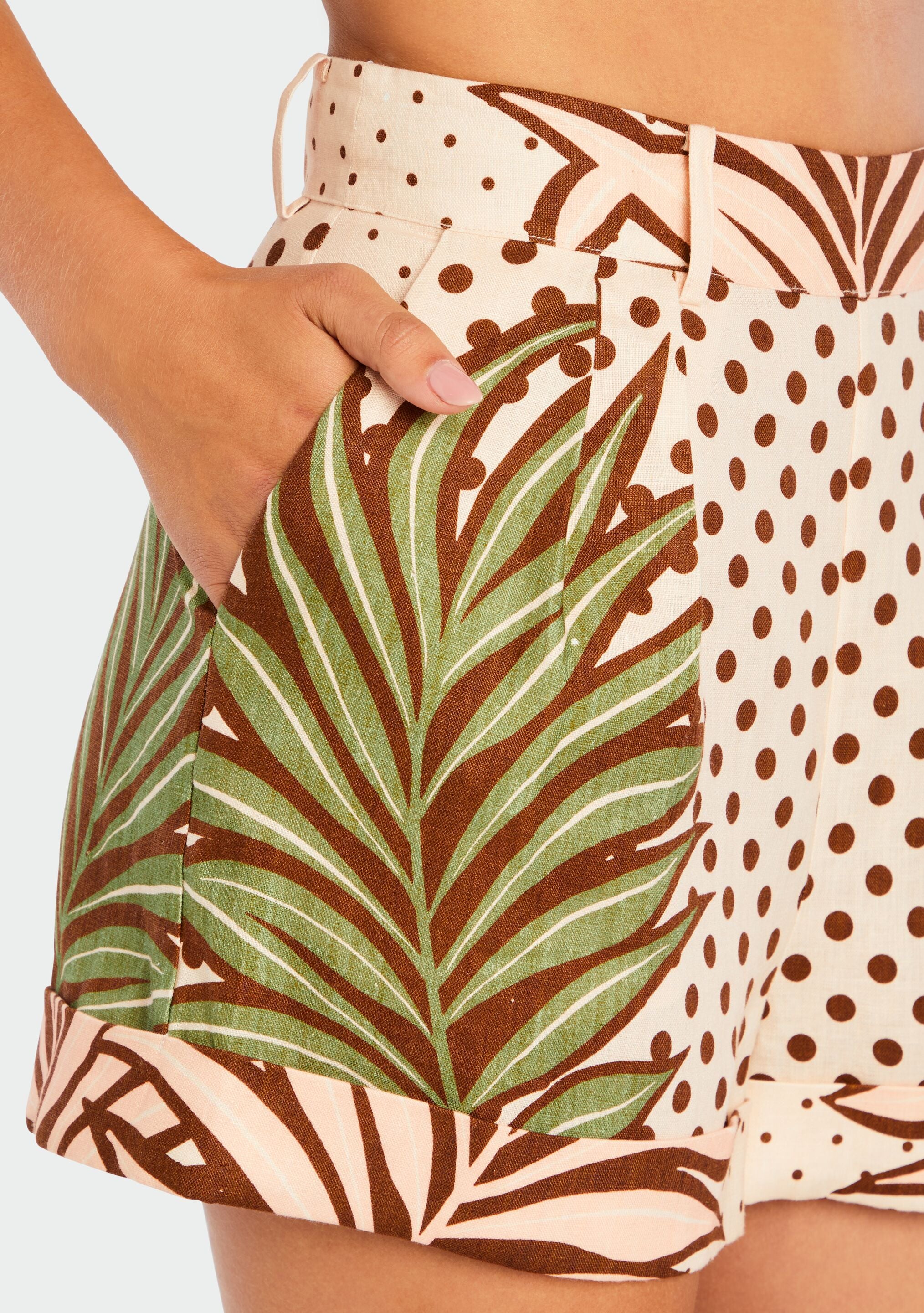 Ausha Linen Short-Sunny Prom