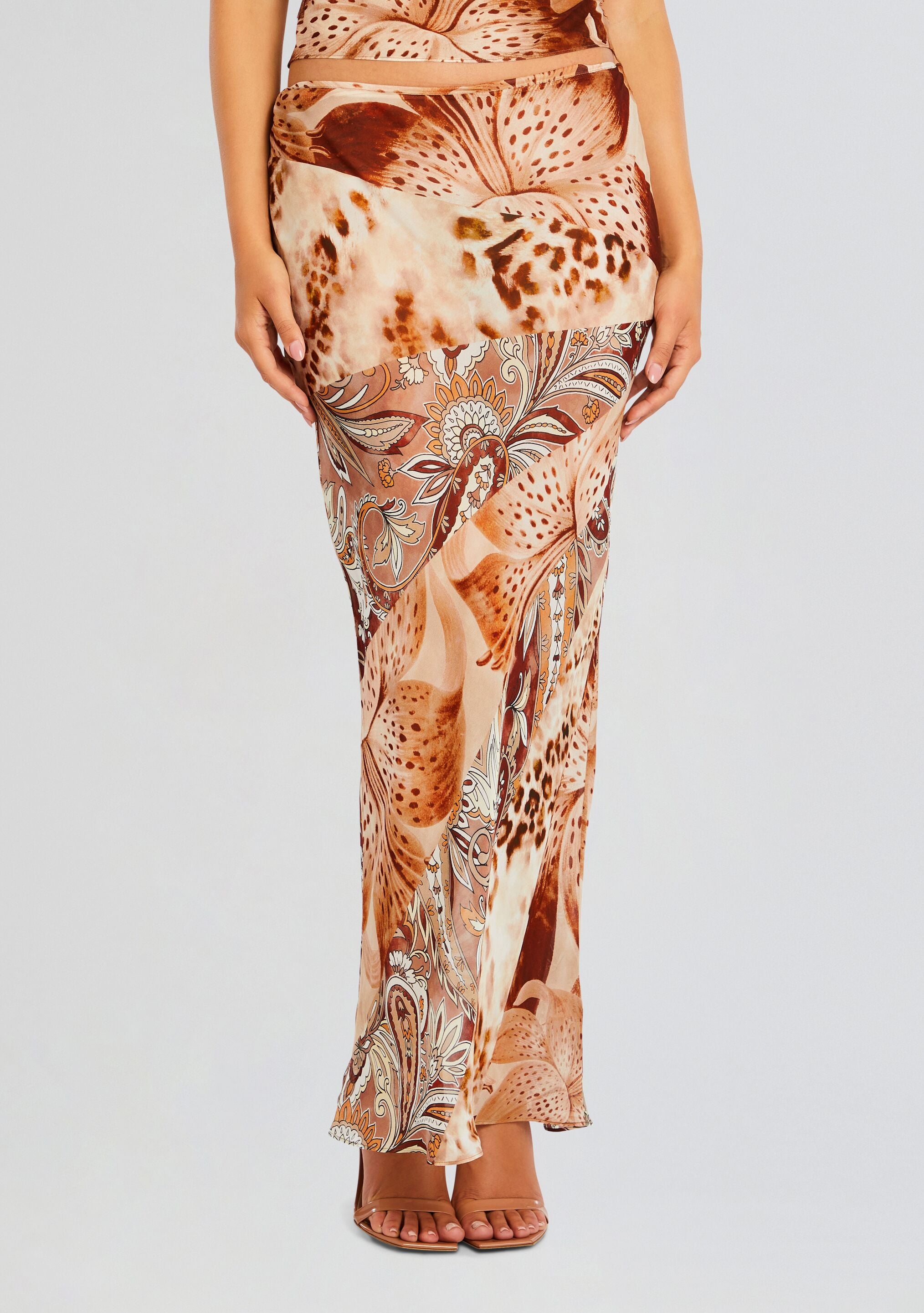 Aubree Chiffon Skirt-Sunny Prom