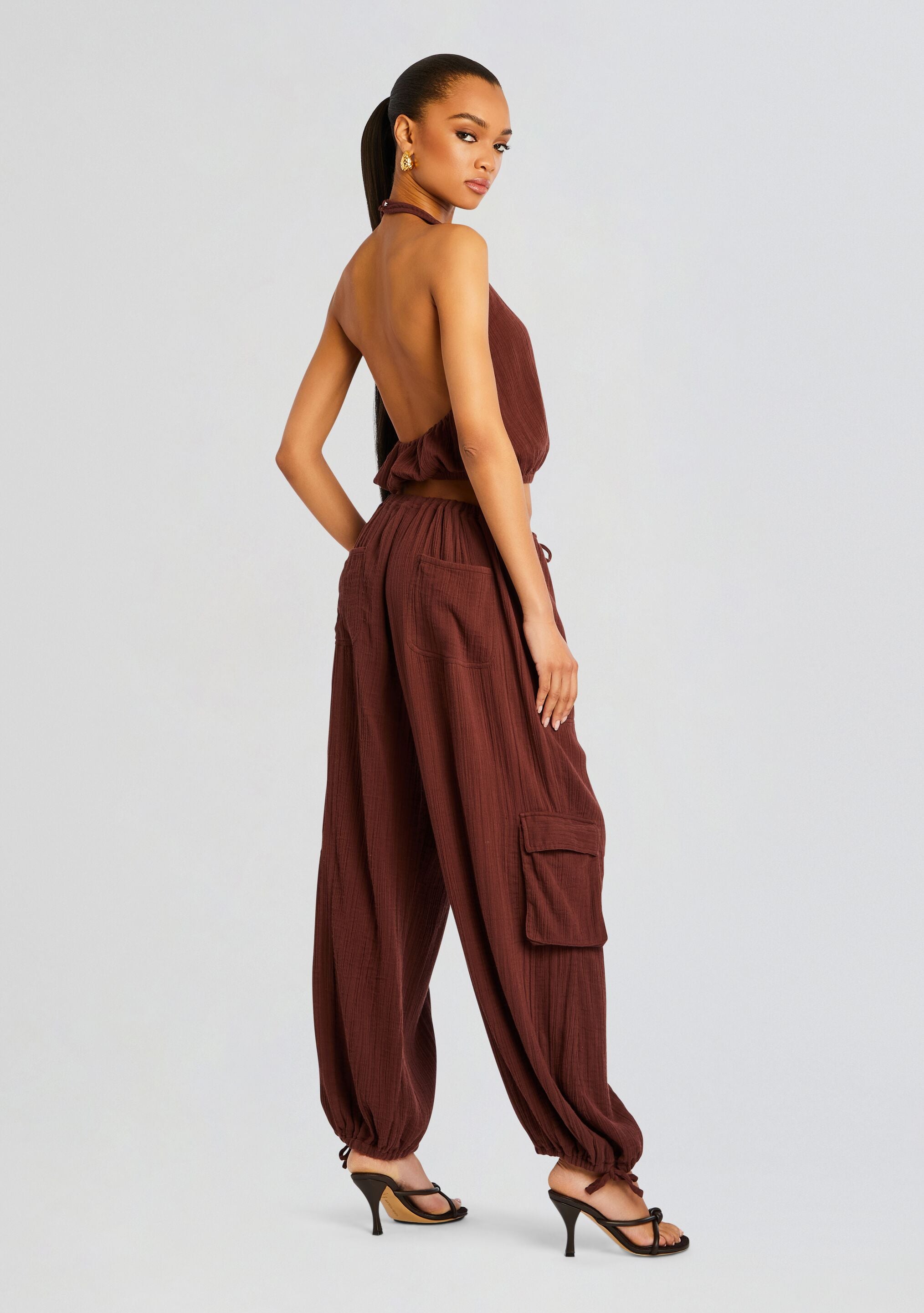 Zira Gauze Cargo Pant-Sunny Prom