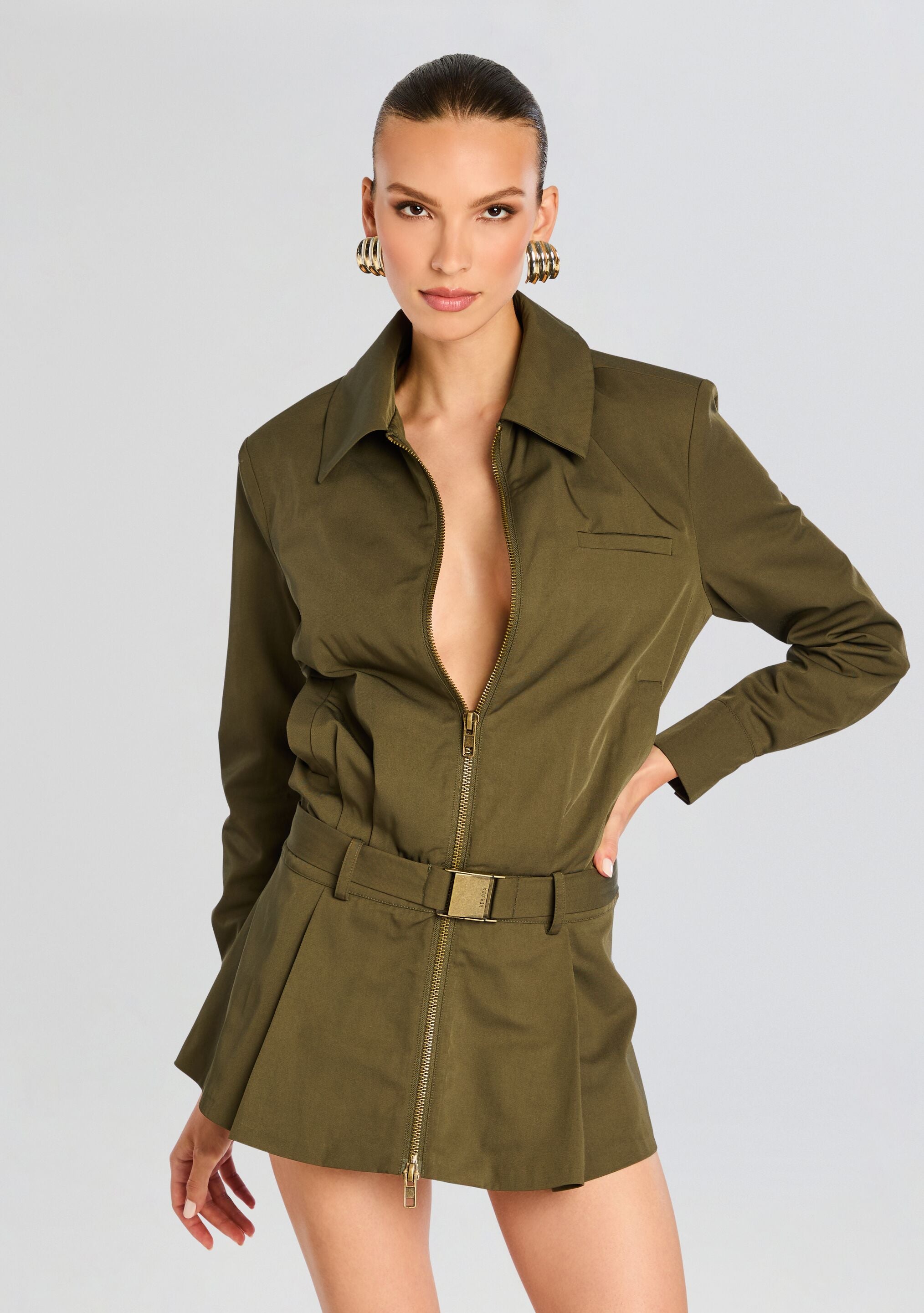 Sanders Twill Dress-Sunny Prom