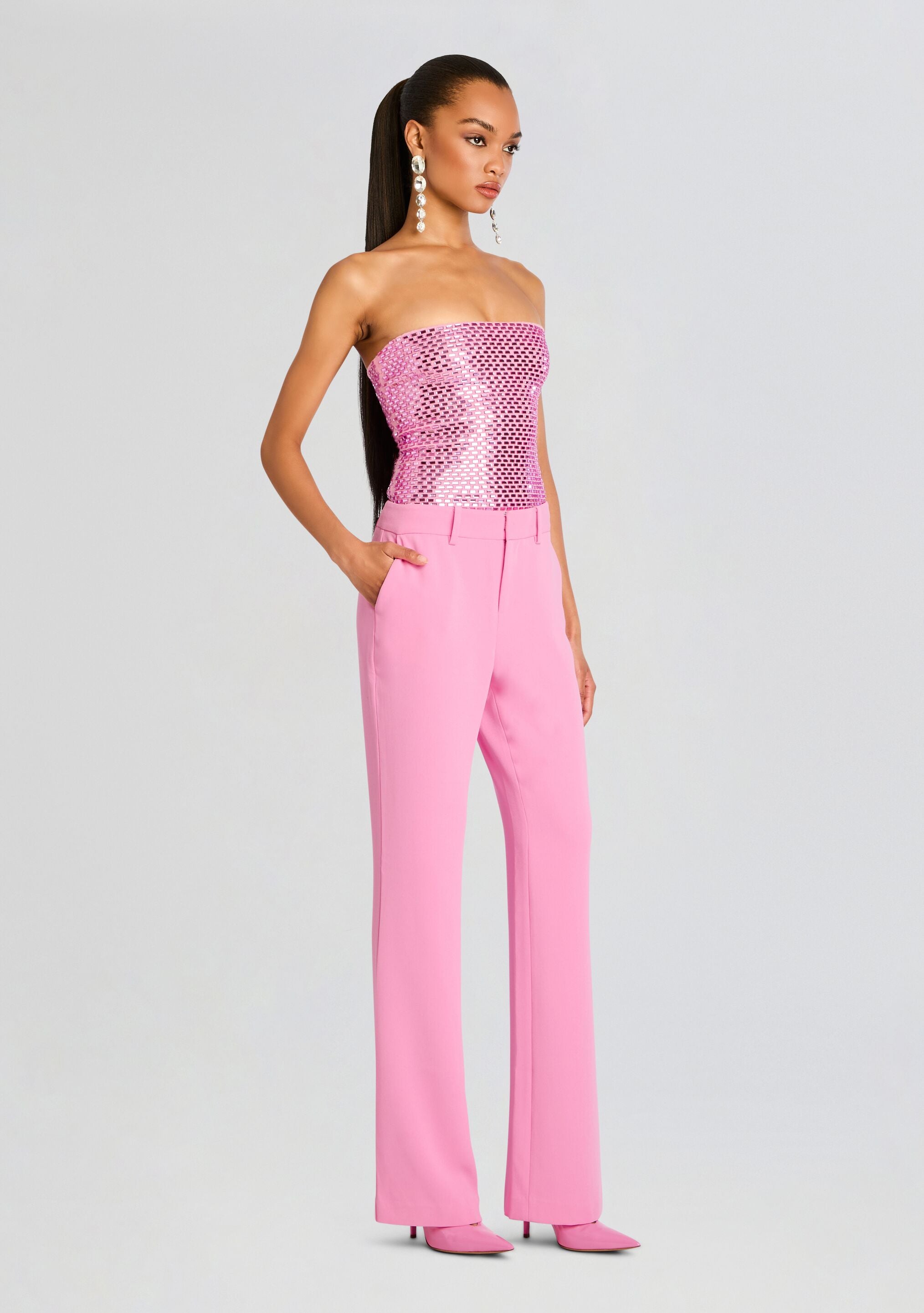 Valery Embellished Knit Top-Sunny Prom