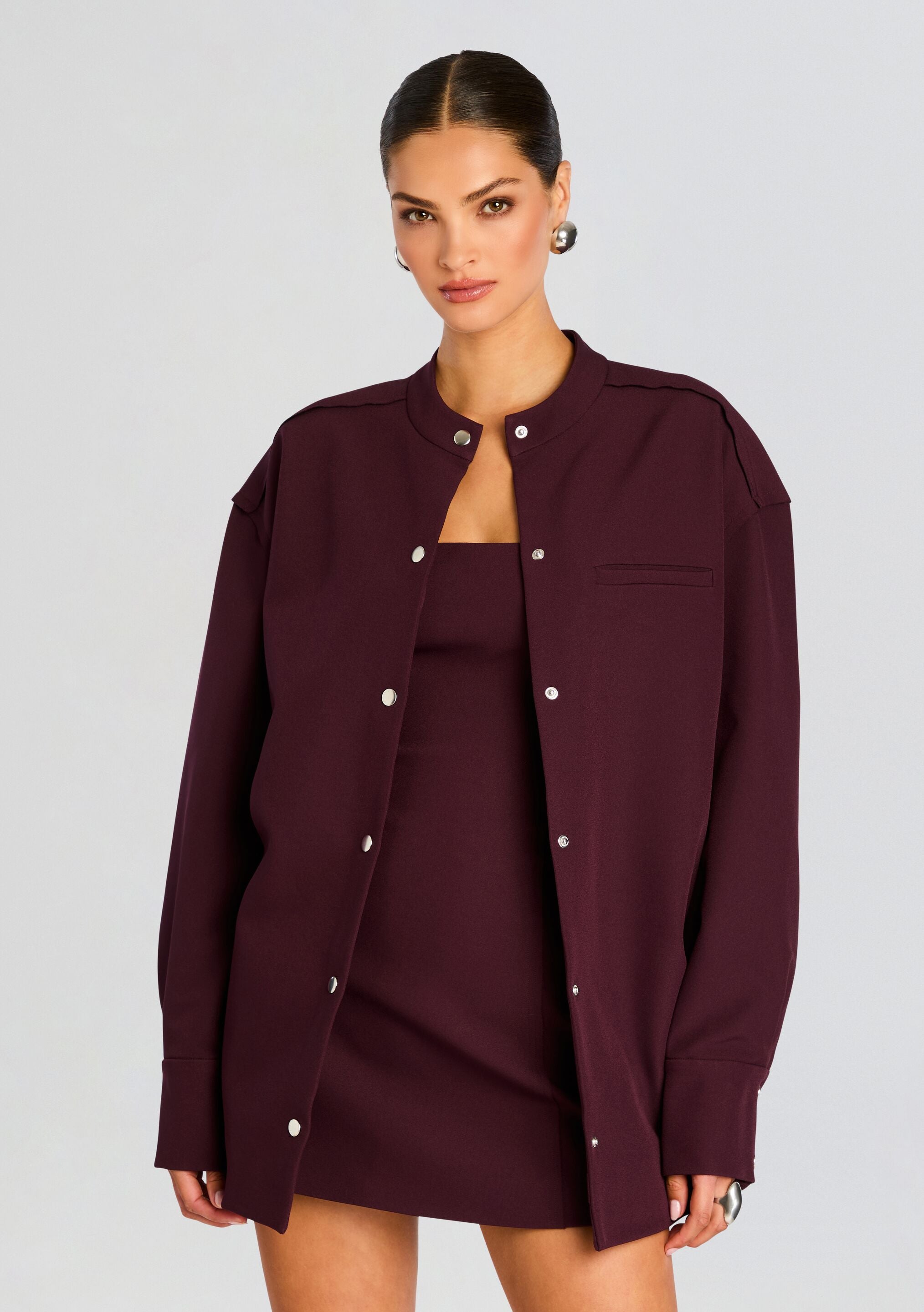 Ali Heavy Crepe Shacket-Sunny Prom