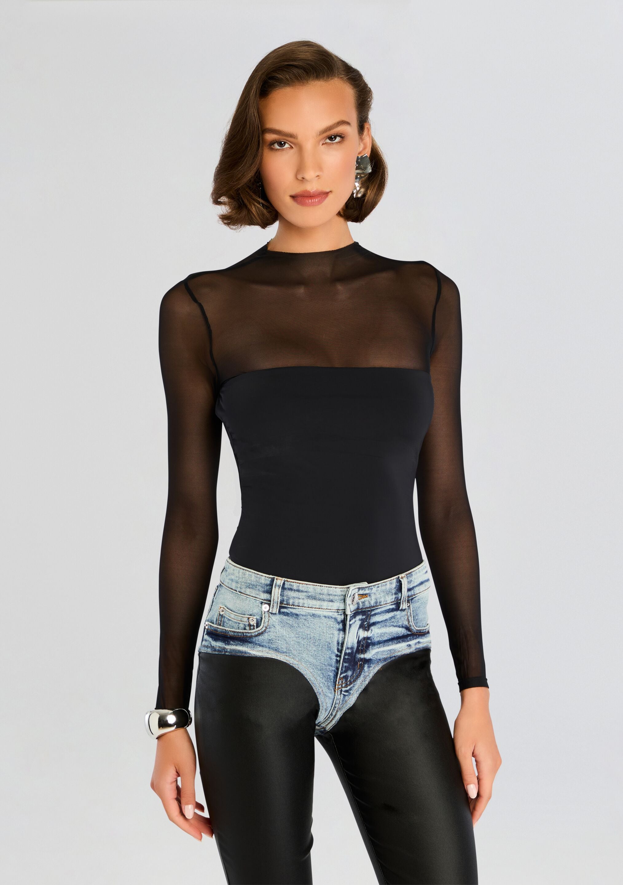 Brandi Mesh Bodysuit-Sunny Prom