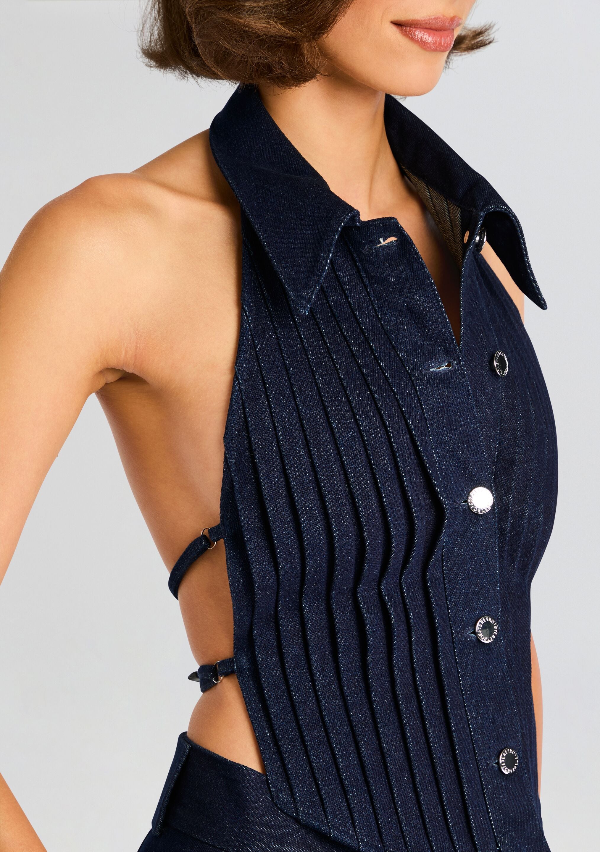 Noa Denim Top-Sunny Prom