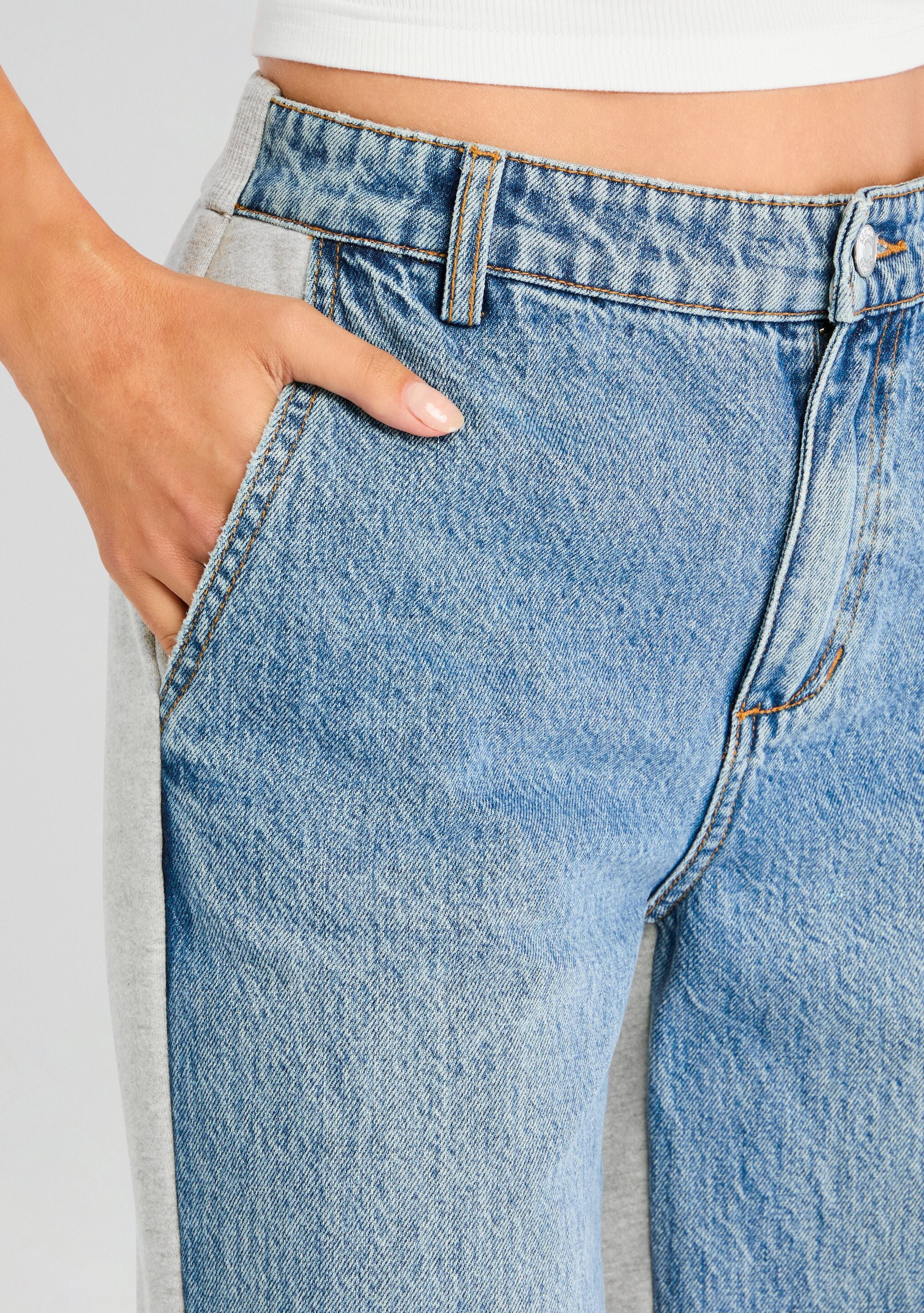 Payton Terry Denim Pant-Sunny Prom