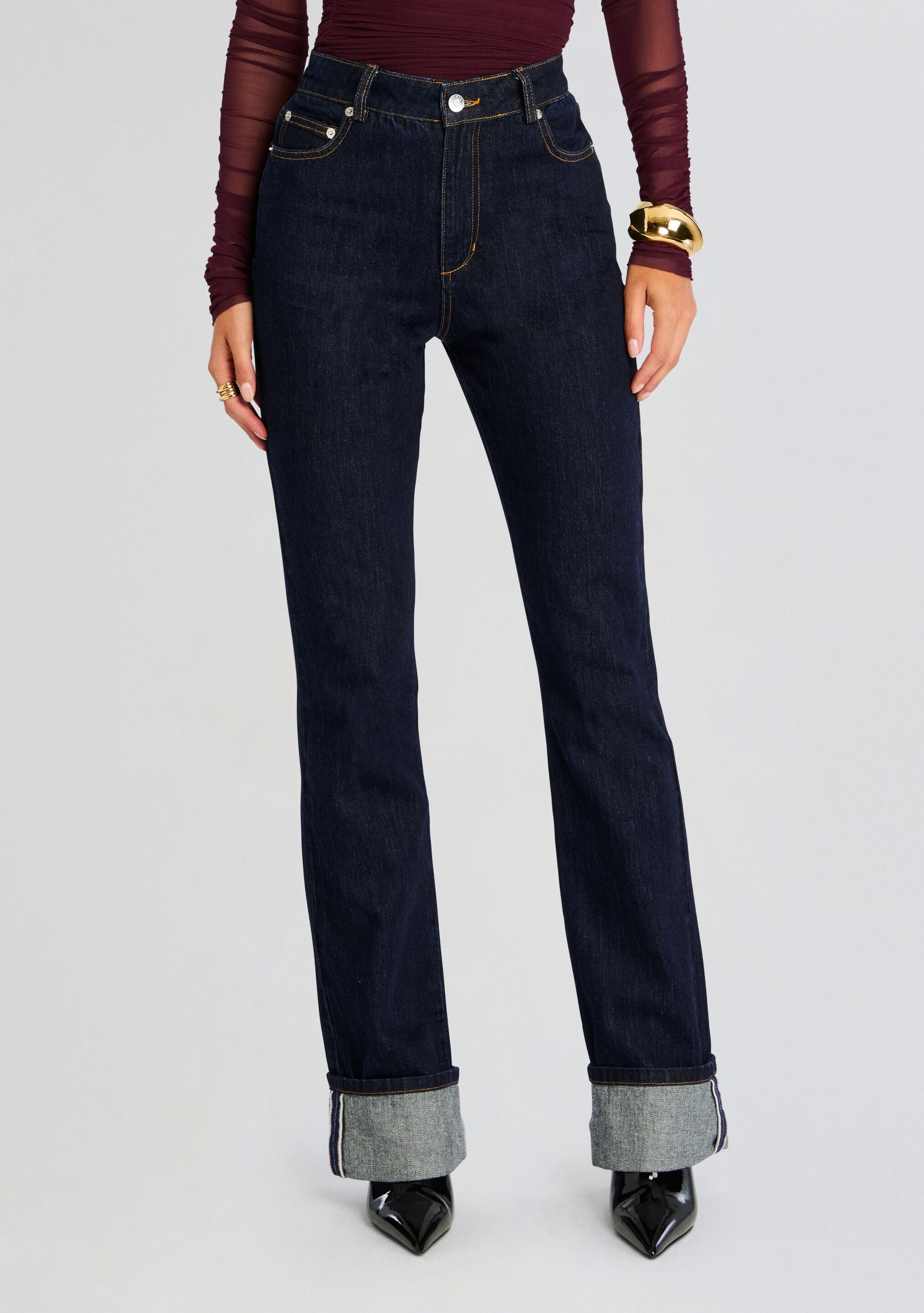 Ashton High Rise Slim Flare Jean-Sunny Prom