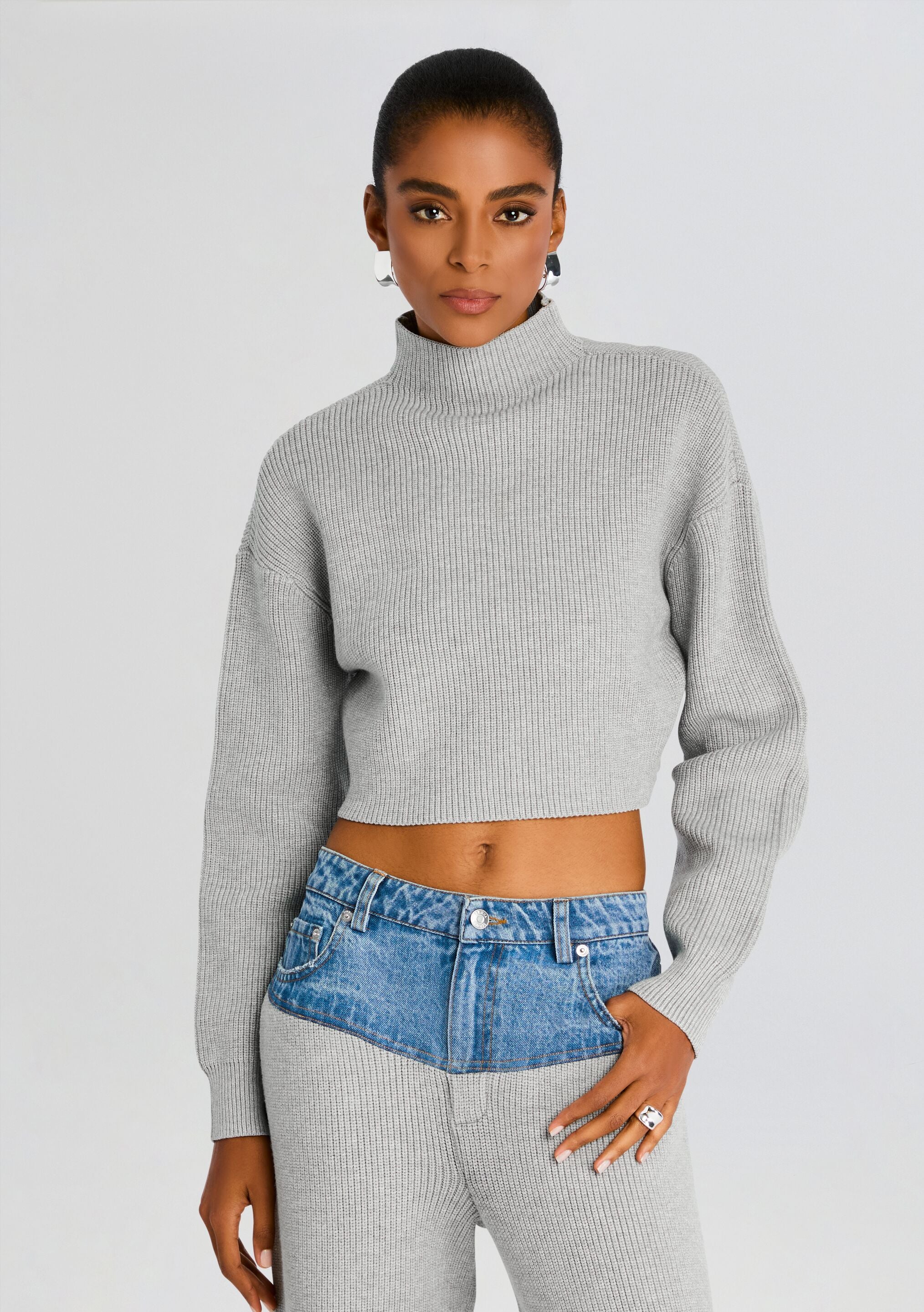 Carmen Mid Cropped Sweater-Sunny Prom