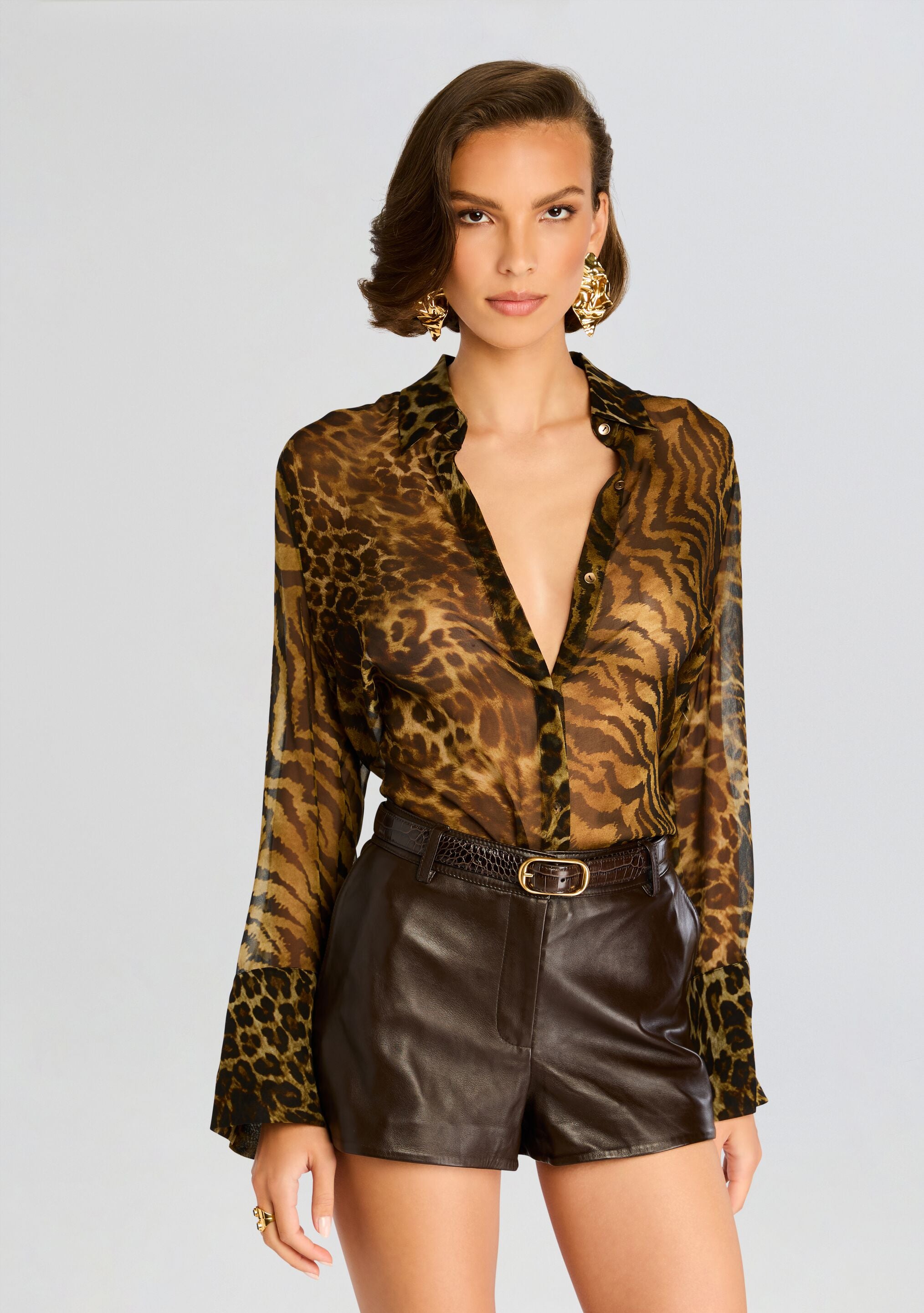 Mirren Chiffon Shirt-Sunny Prom