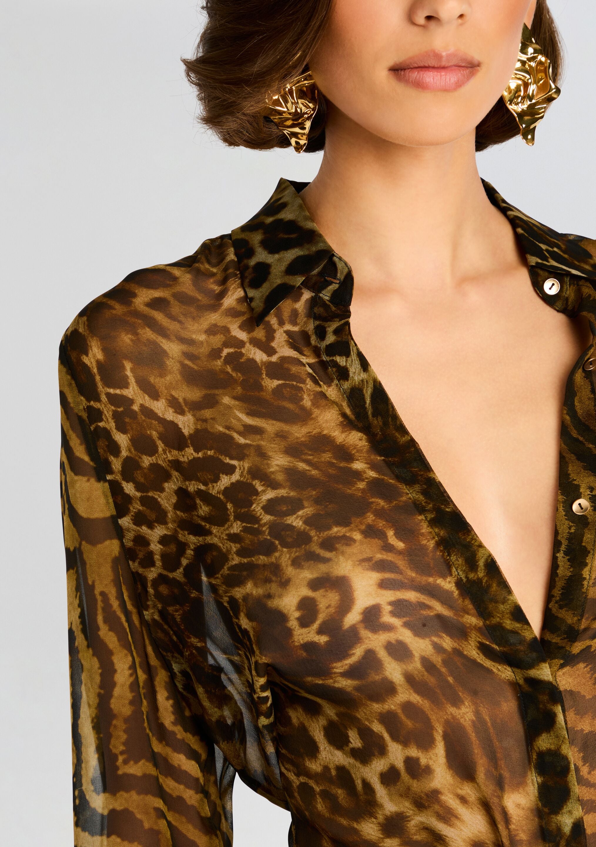 Mirren Chiffon Shirt-Sunny Prom