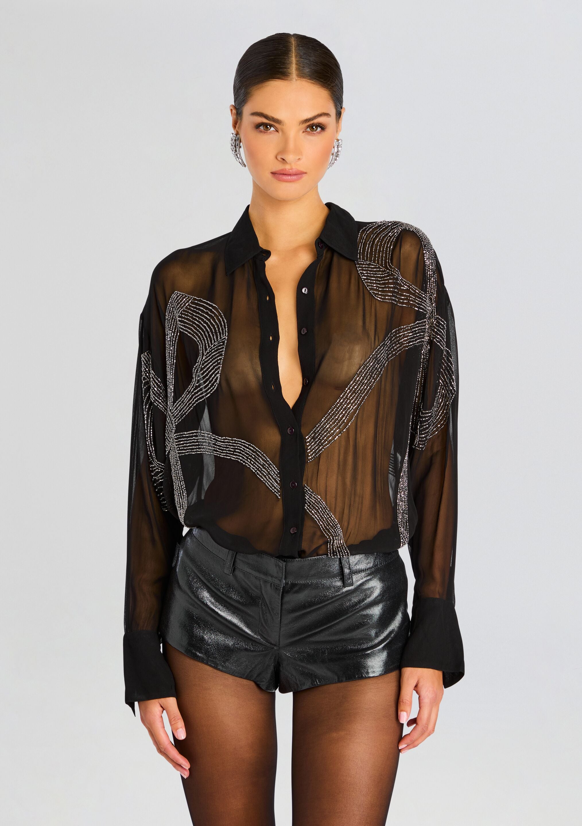 Cherish Embellished Shirt-Sunny Prom