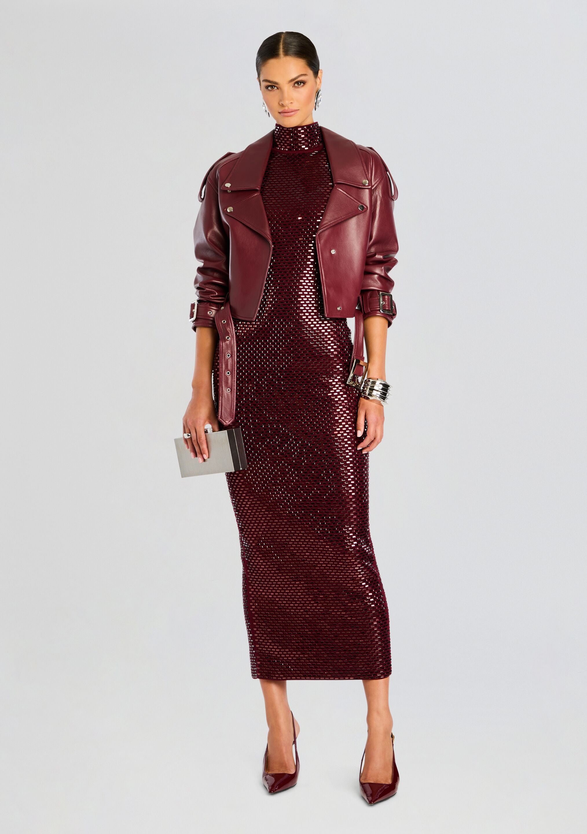 Lust Embellished Knit Dress-Sunny Prom