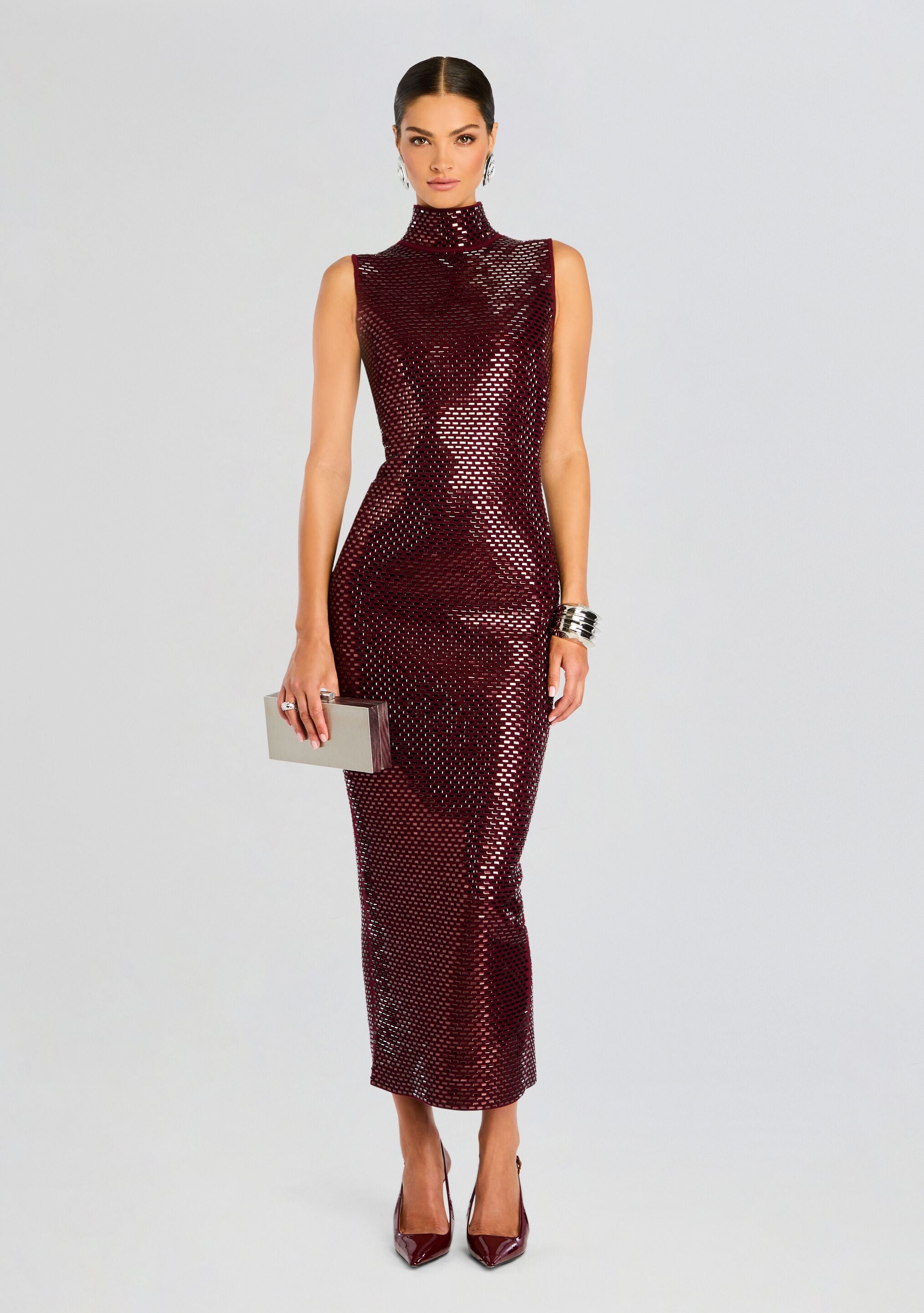 Lust Embellished Knit Dress-Sunny Prom