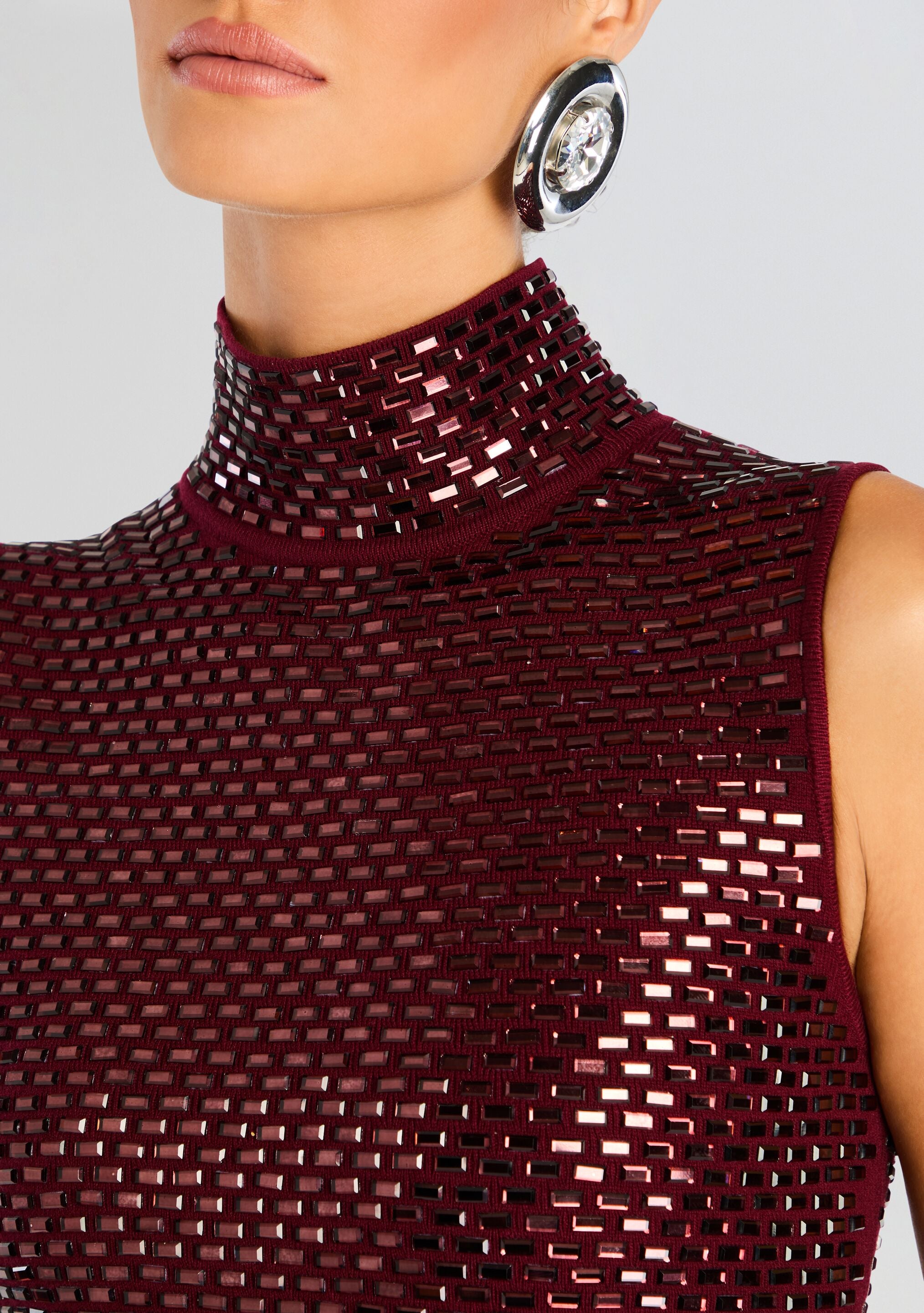 Lust Embellished Knit Dress-Sunny Prom