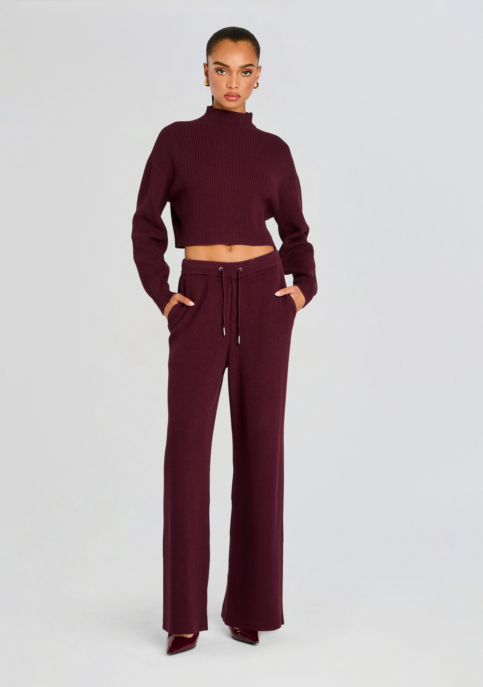 Carmen Mid Cropped Sweater-Sunny Prom