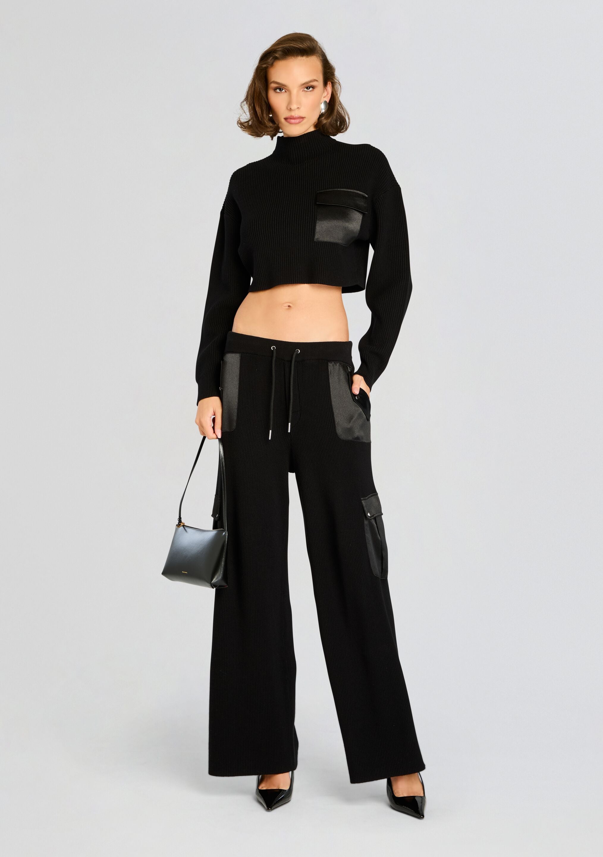 Donna Mid Cropped Sweater-Sunny Prom