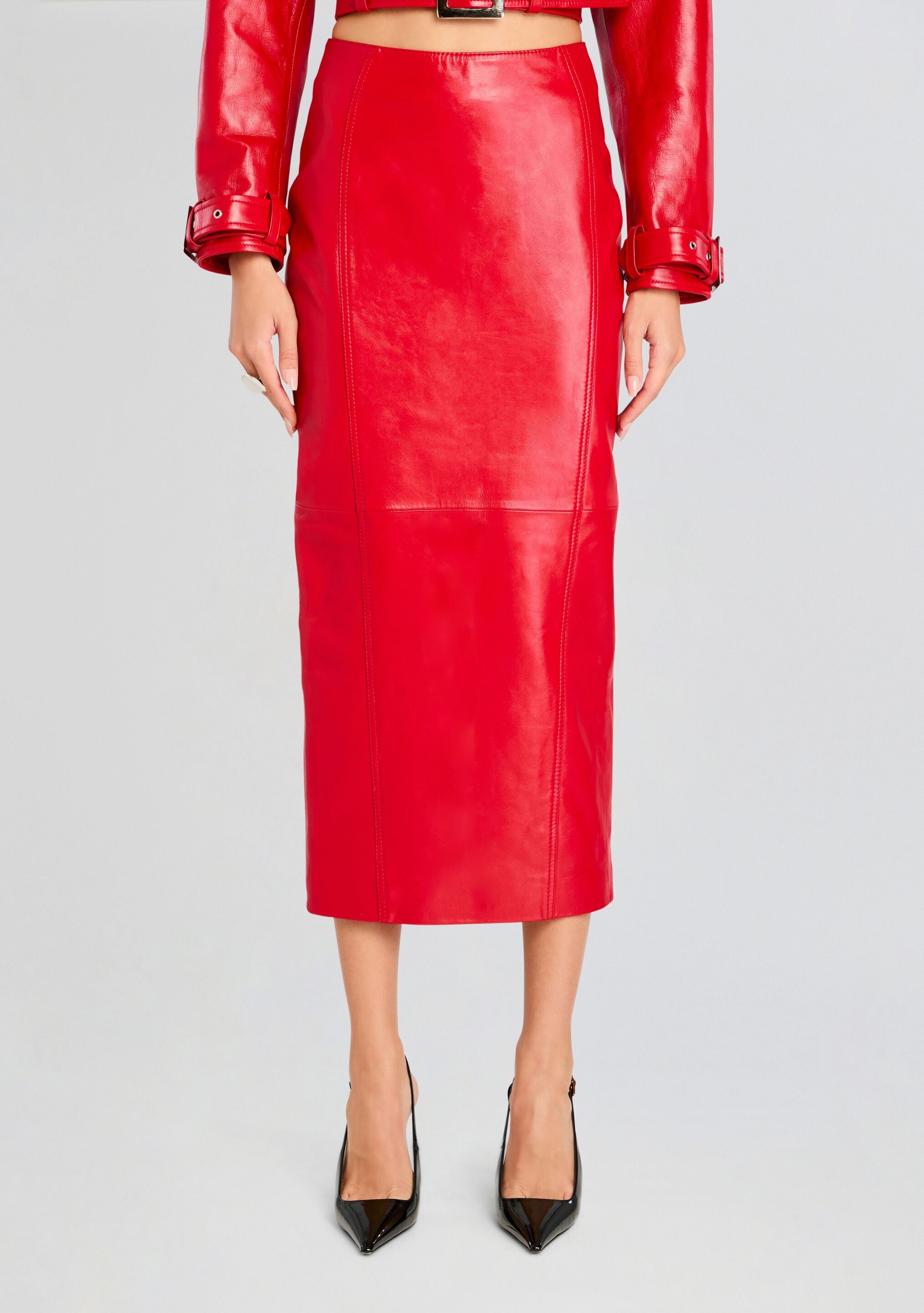 Lonny Leather Skirt-Sunny Prom