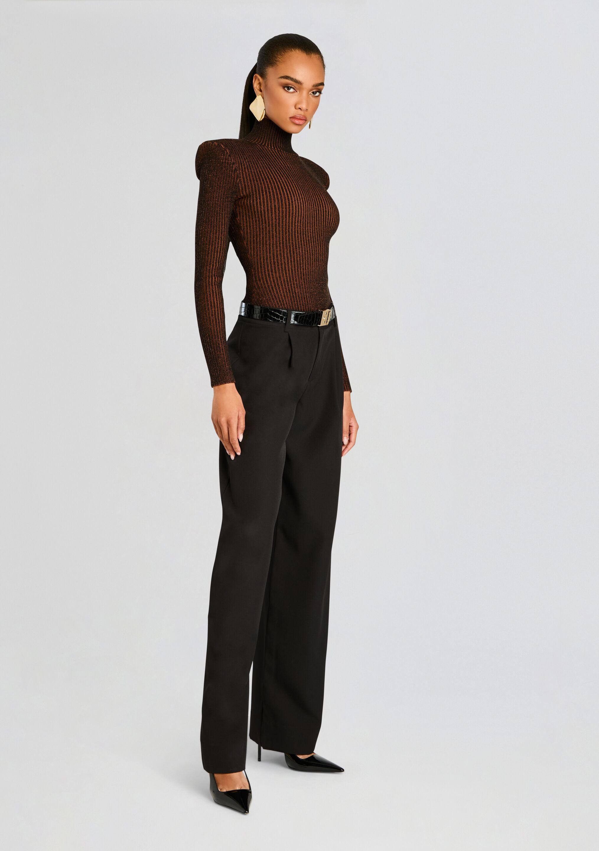 Marina Rib Knit Bodysuit-Sunny Prom