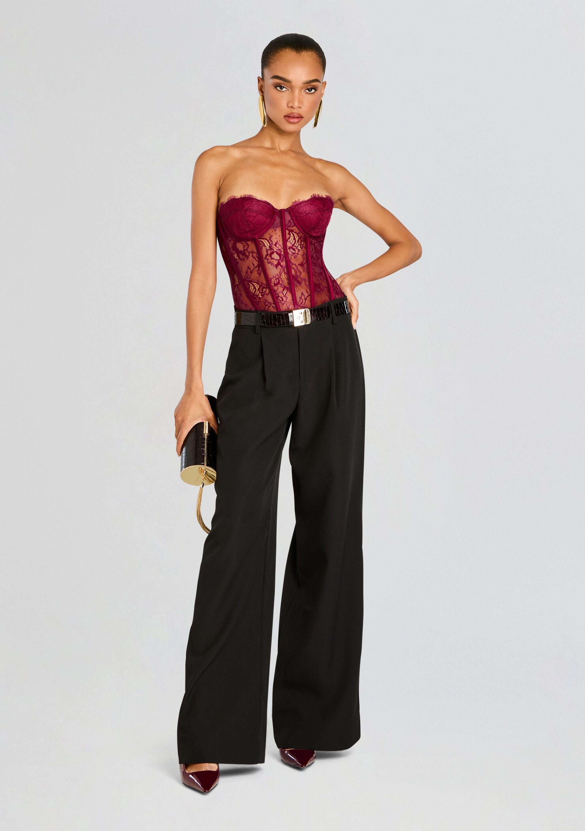 Otto Lace Bodysuit-Sunny Prom