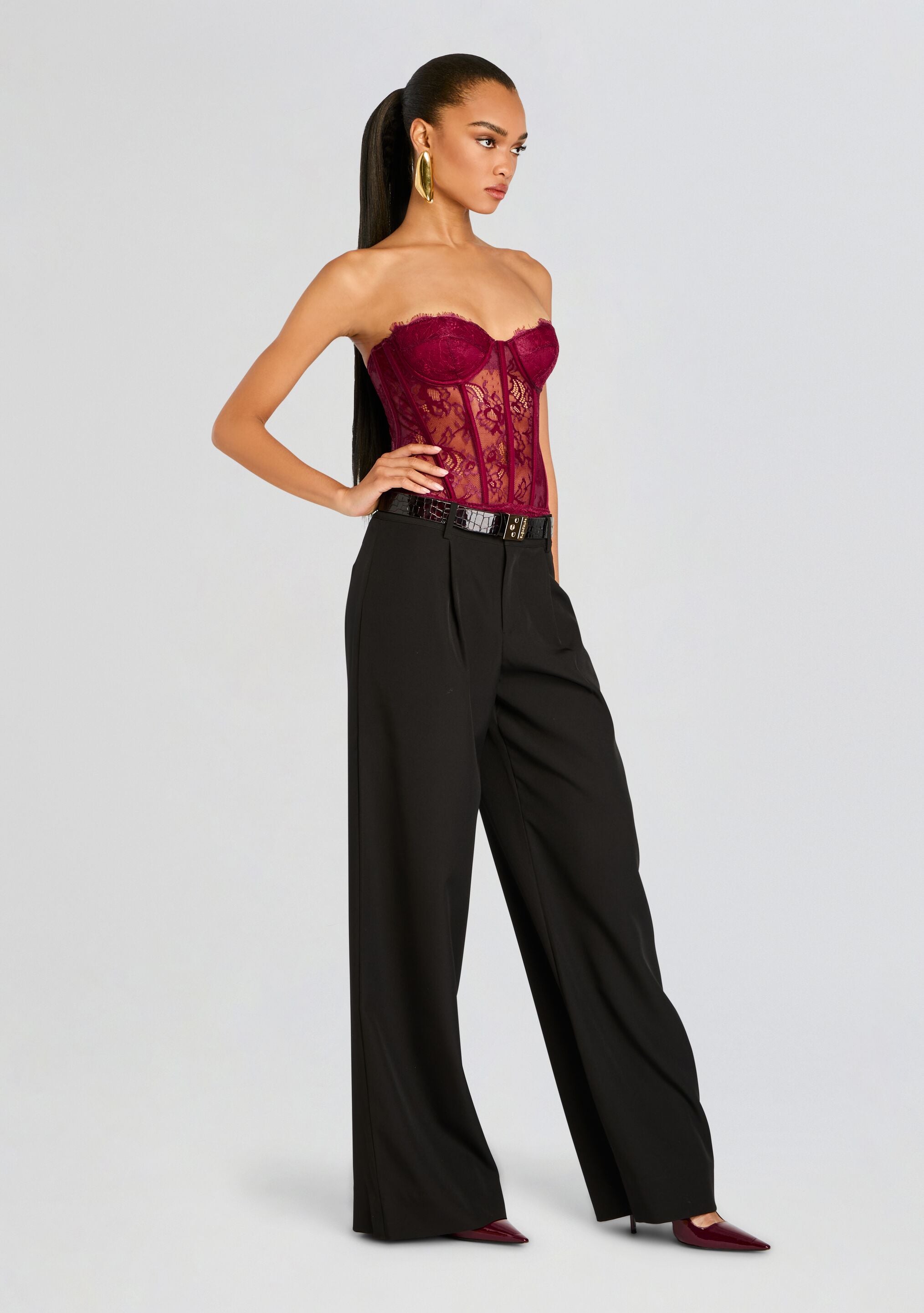 Otto Lace Bodysuit-Sunny Prom