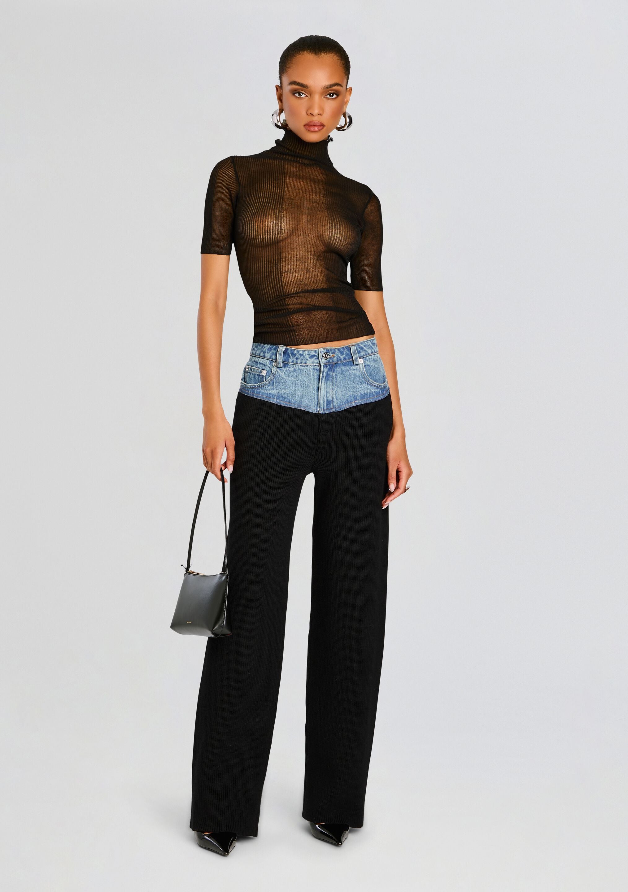 Chani Knit Denim Pant-Sunny Prom