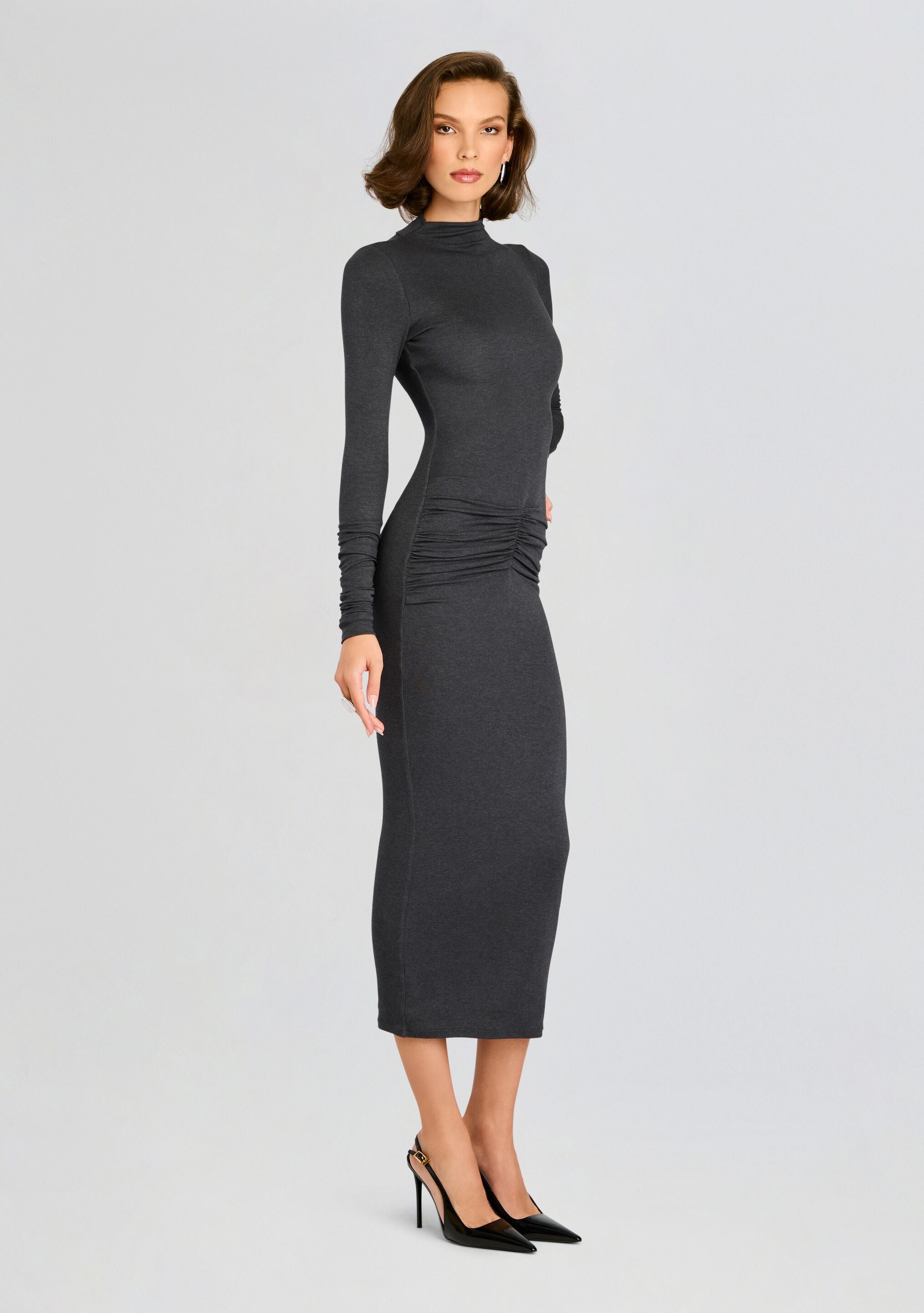 Fina Tea Length Dress-Sunny Prom