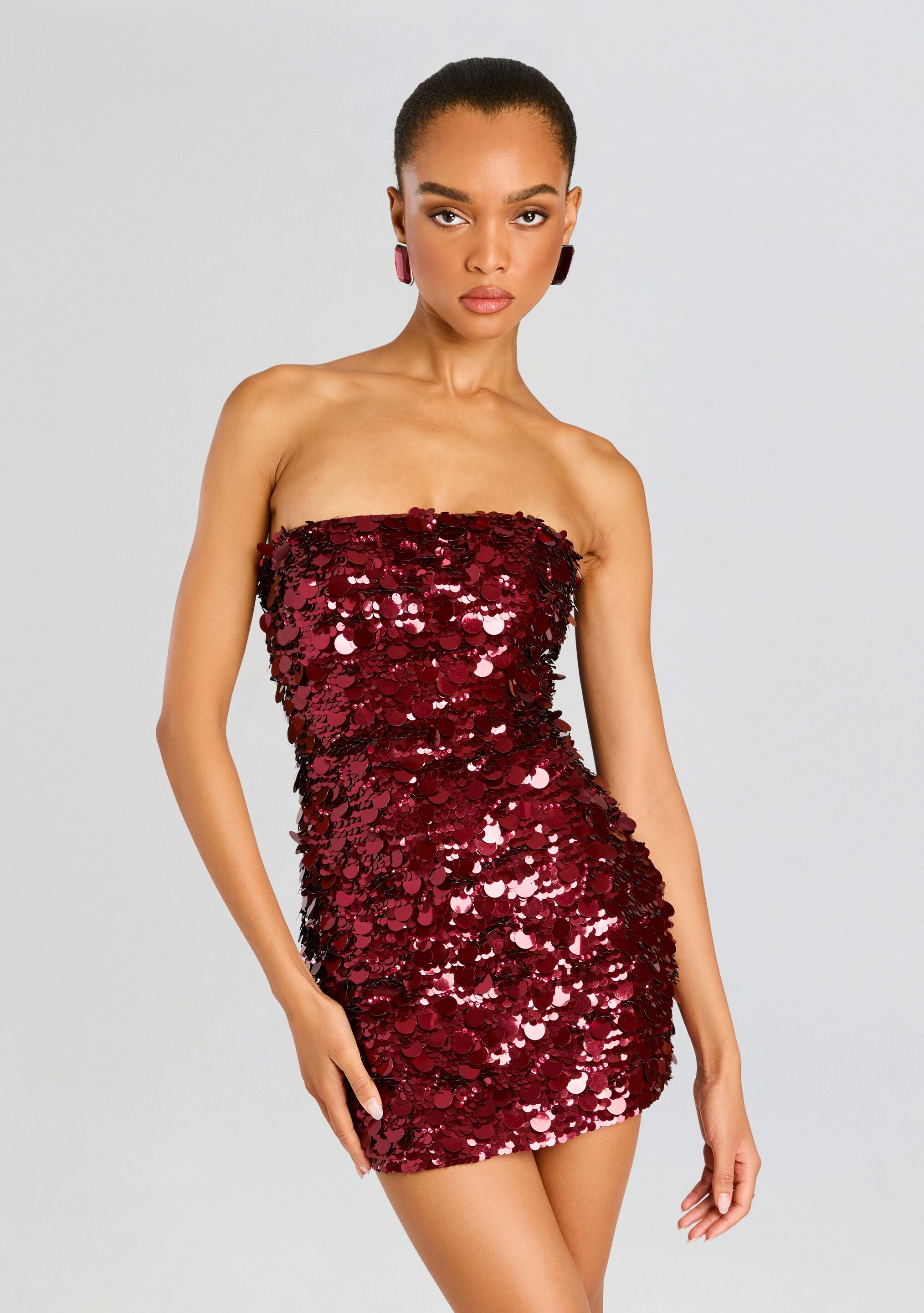 Nolia Sequin Embellished Dress-Sunny Prom
