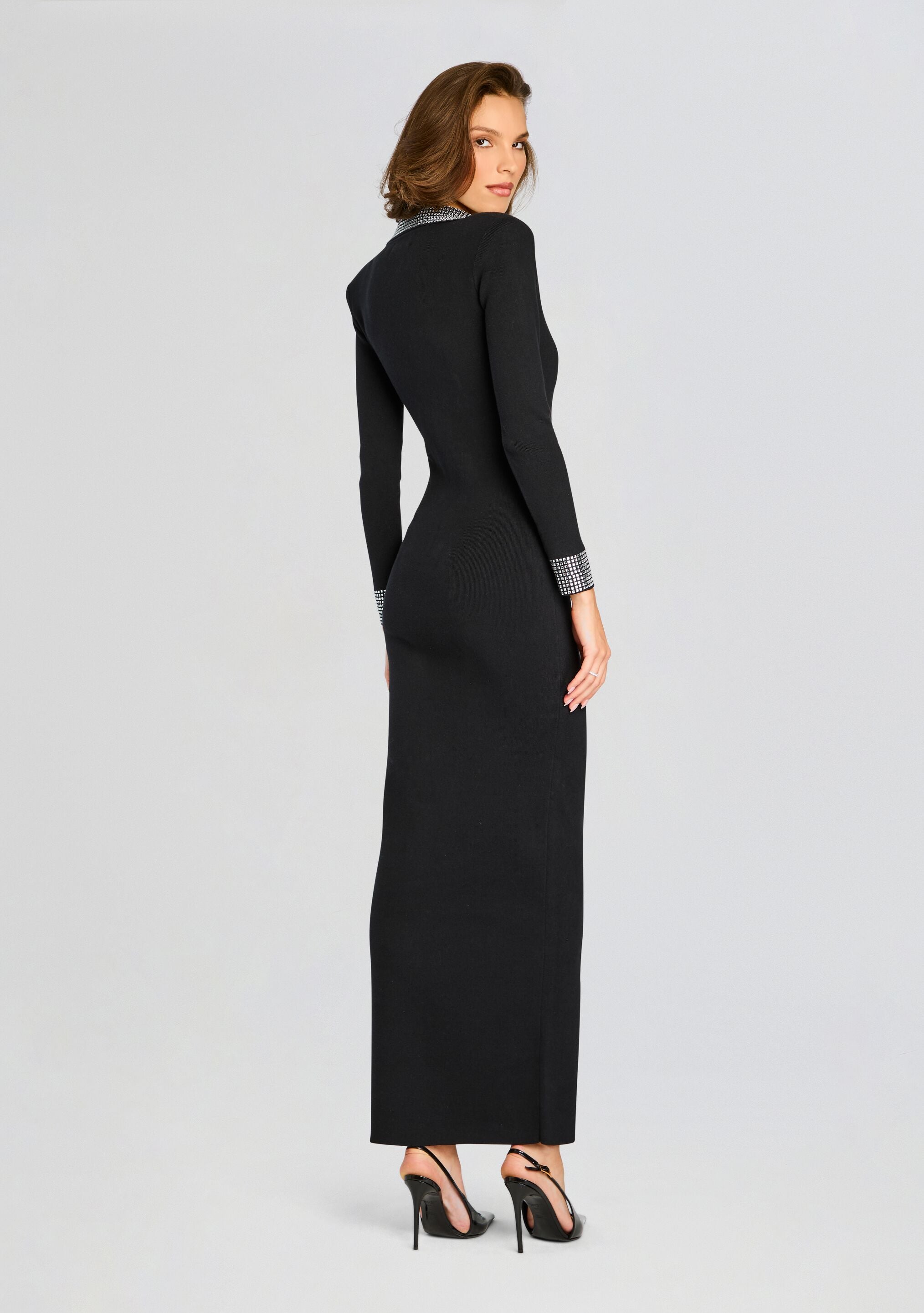 Shareen Embellished Knit Dress-Sunny Prom