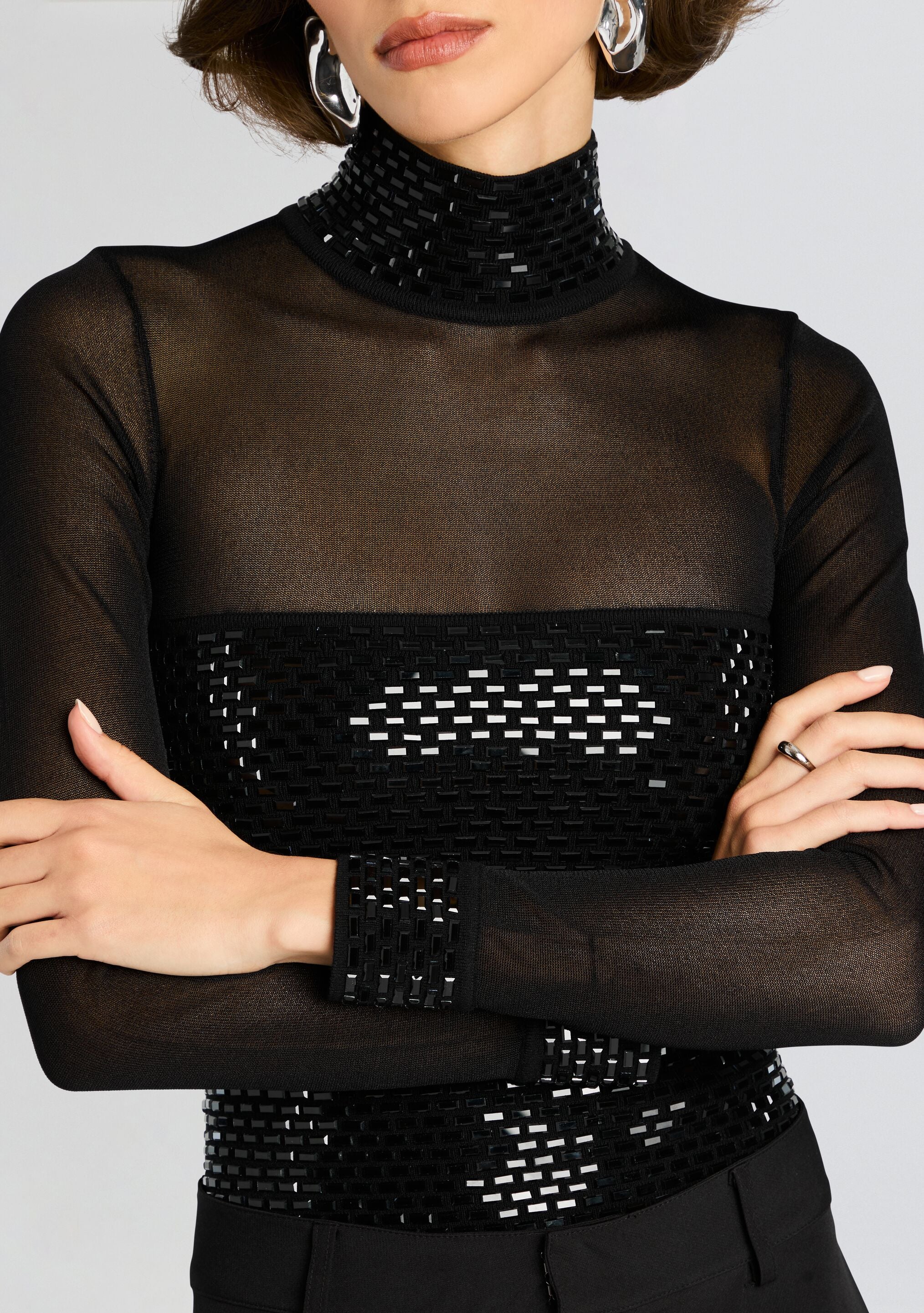 Clove Embellished Top-Sunny Prom