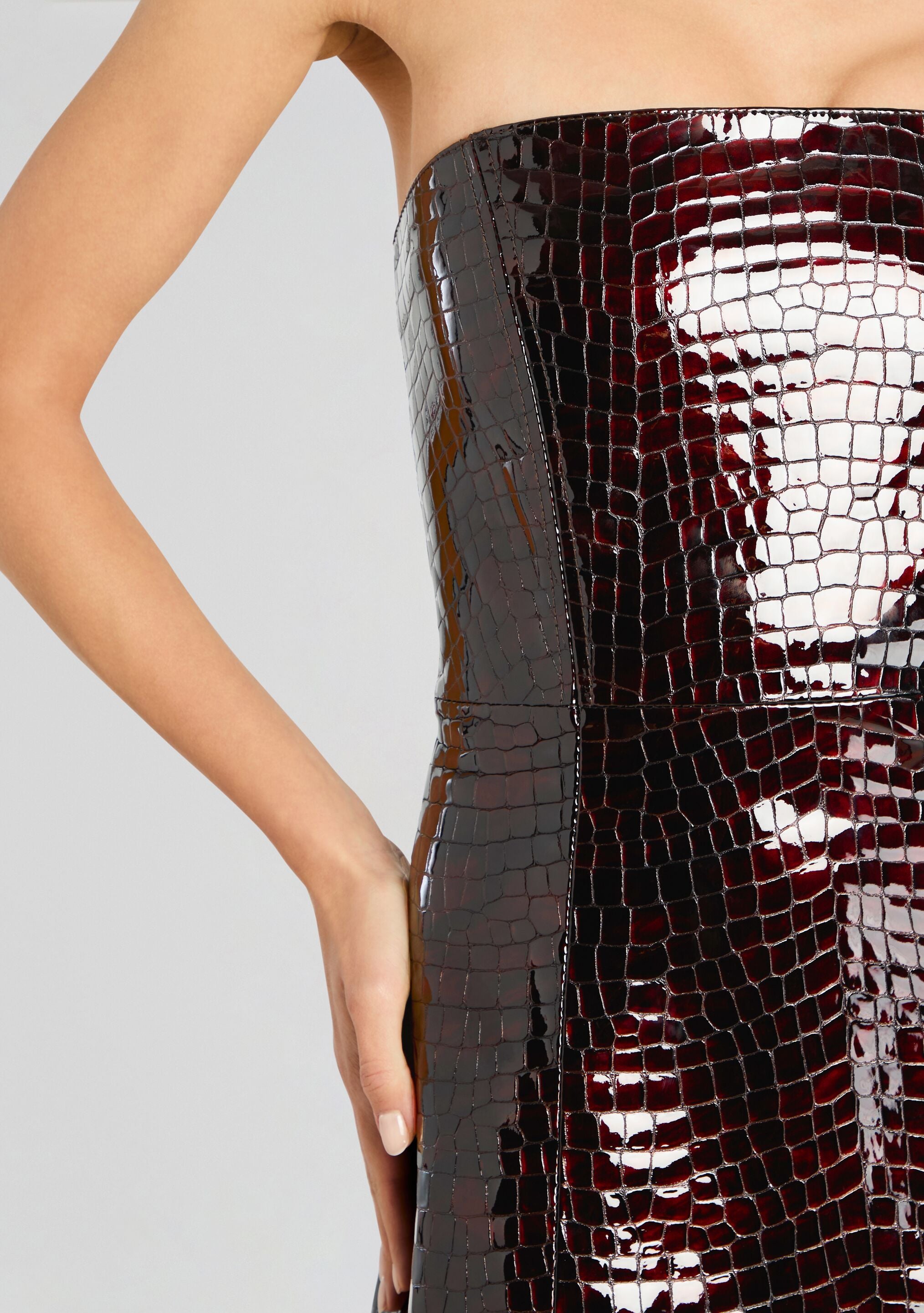 Merida Leather Dress-Sunny Prom