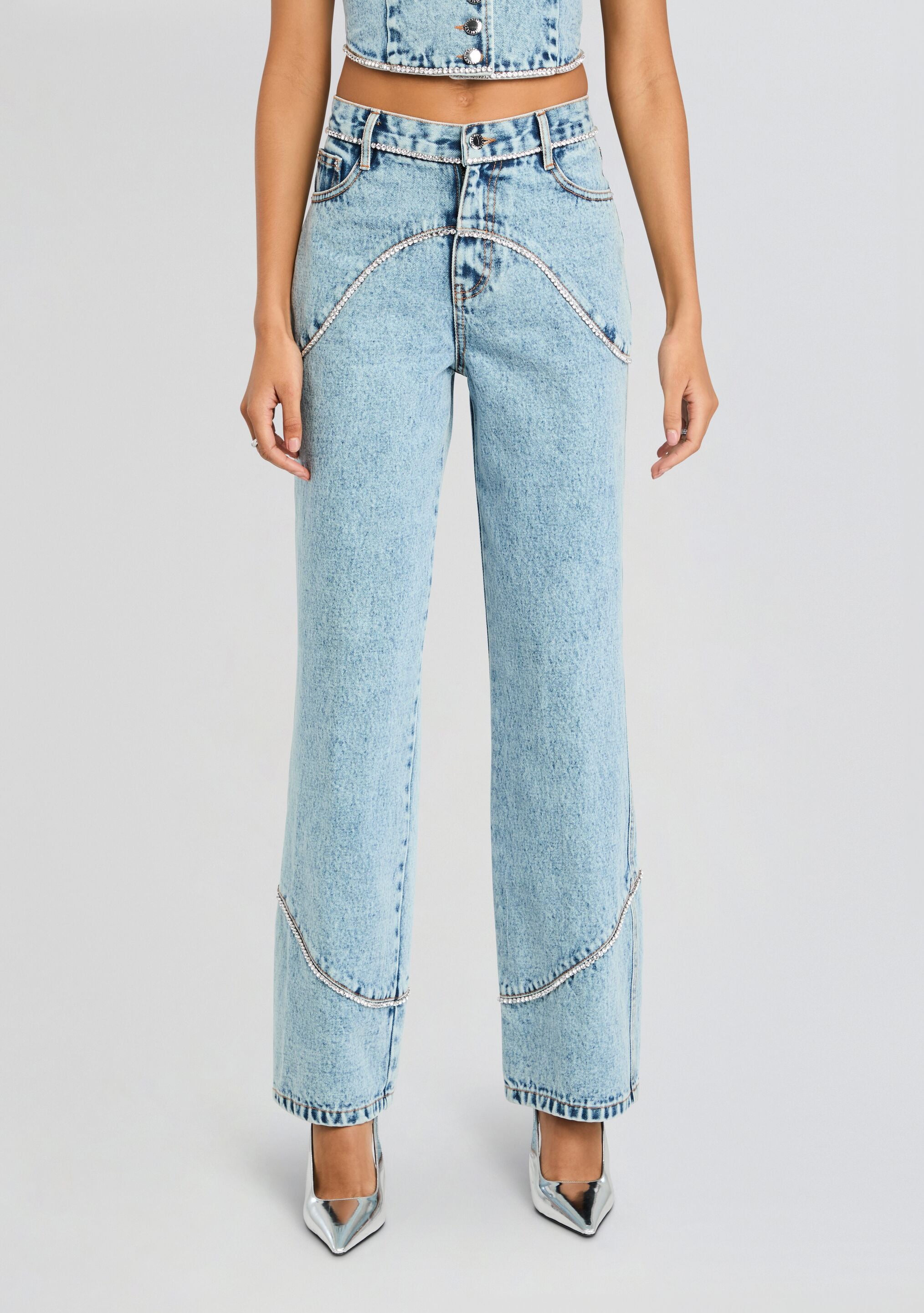 Izzie Embellished Jean-Sunny Prom