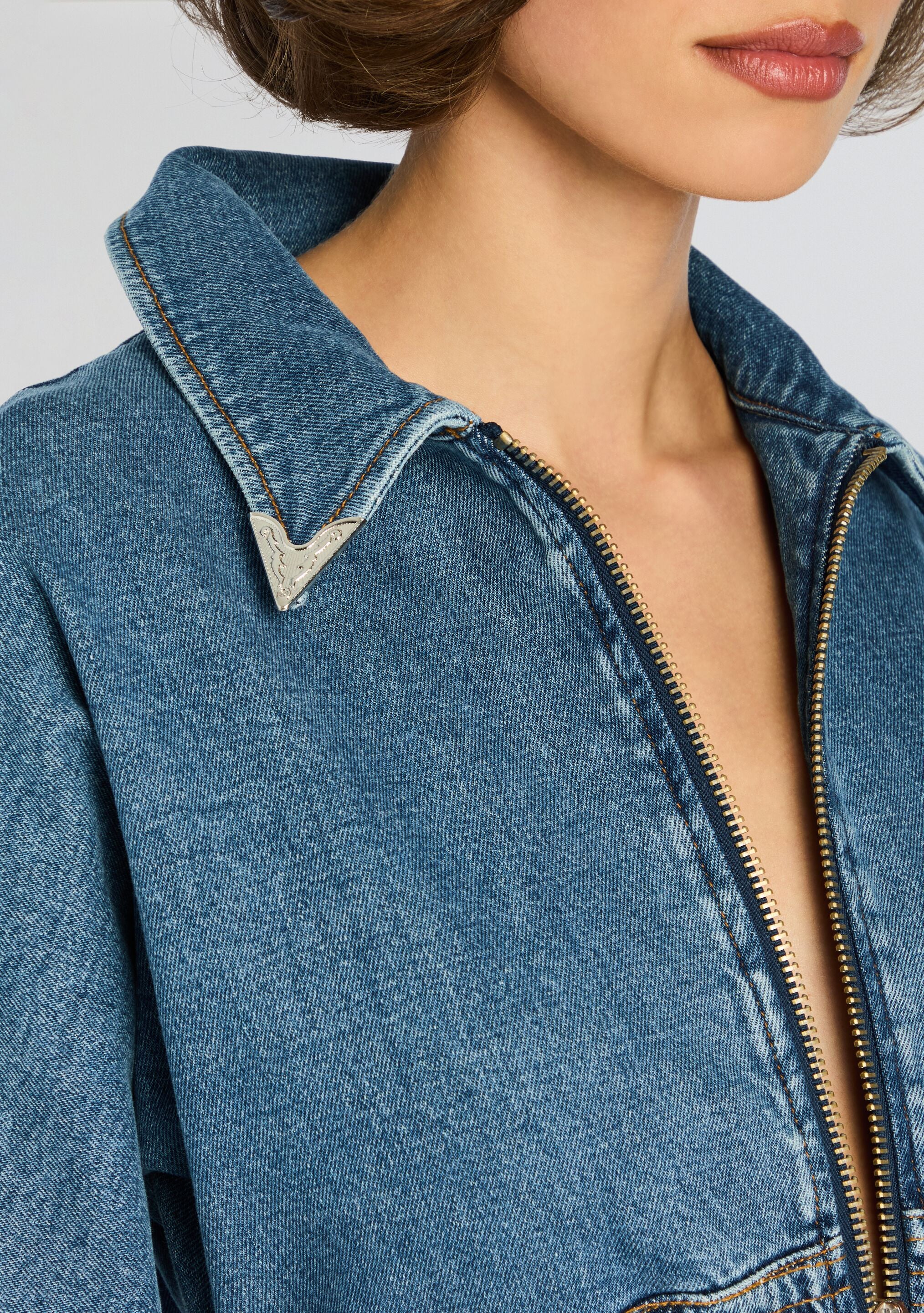 Deidra Denim Jumpsuit-Sunny Prom