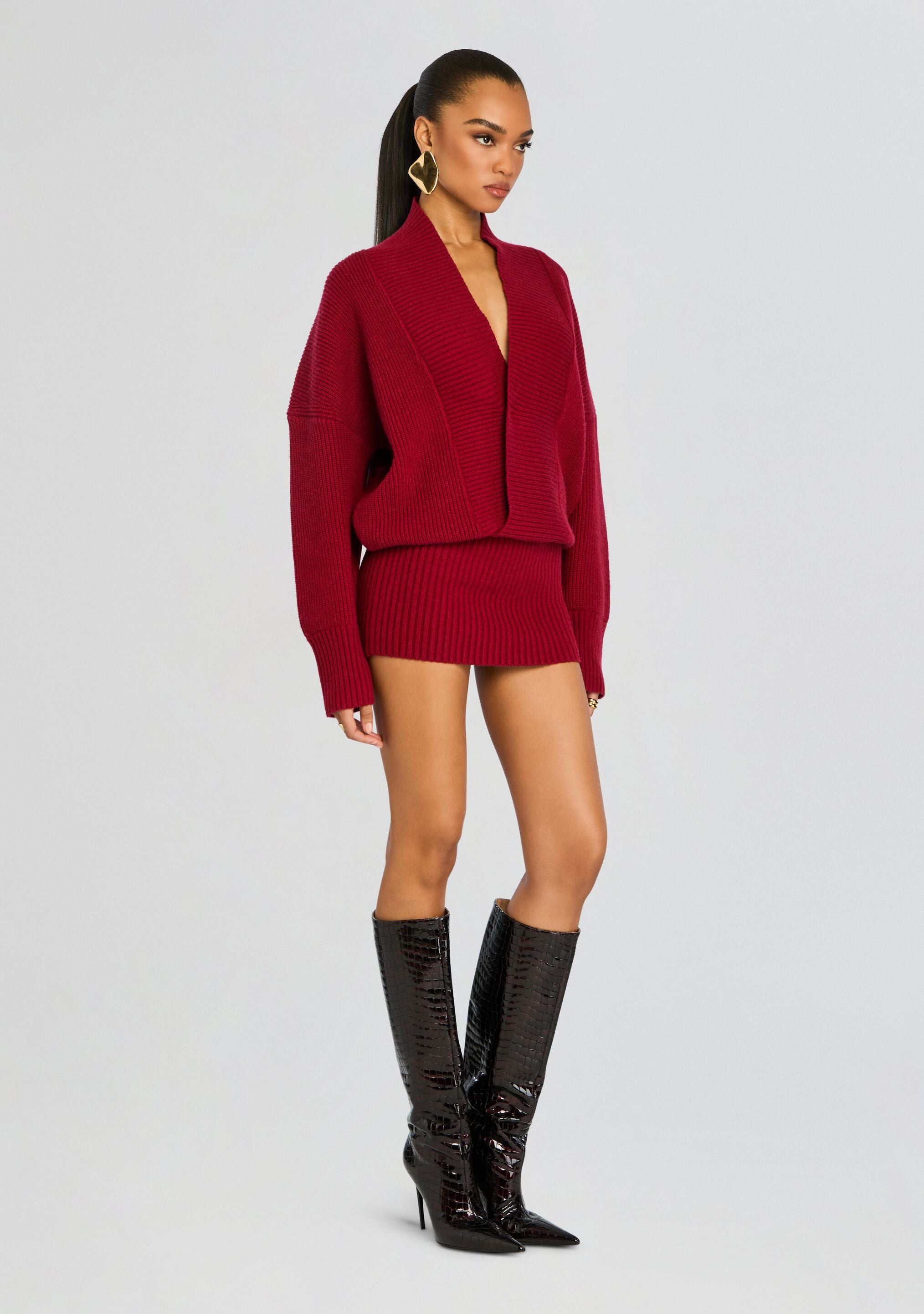 Neva Knit Sweater Dress-Sunny Prom