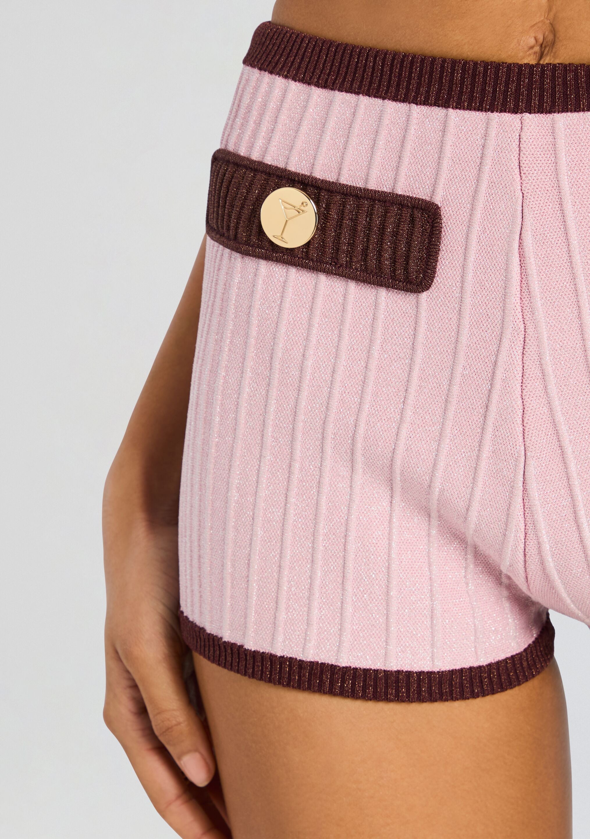 Edith Bandage Knit Short-Sunny Prom