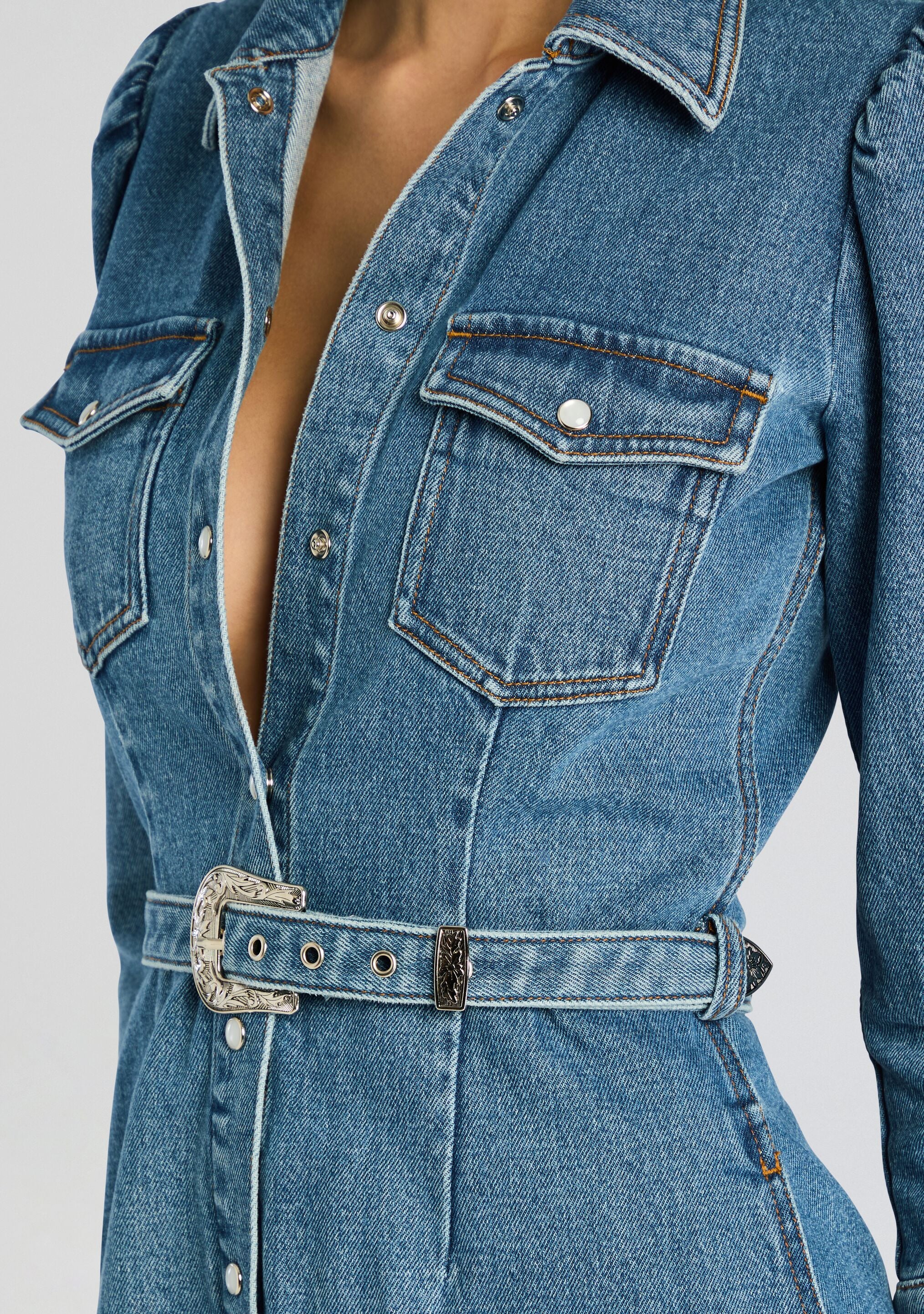 Wiley Denim Dress-Sunny Prom