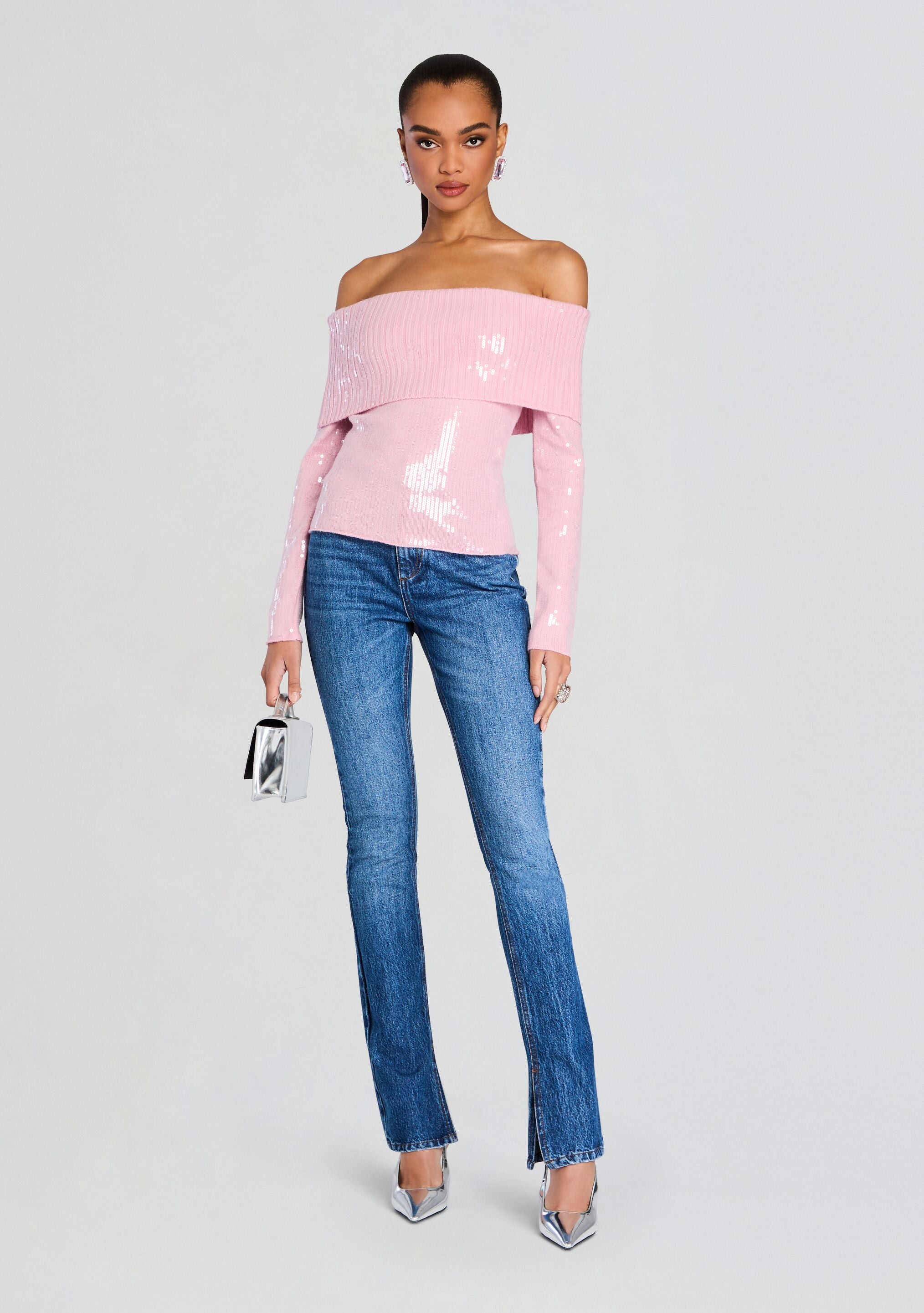 Jourdana Sequin Knit Top-Sunny Prom