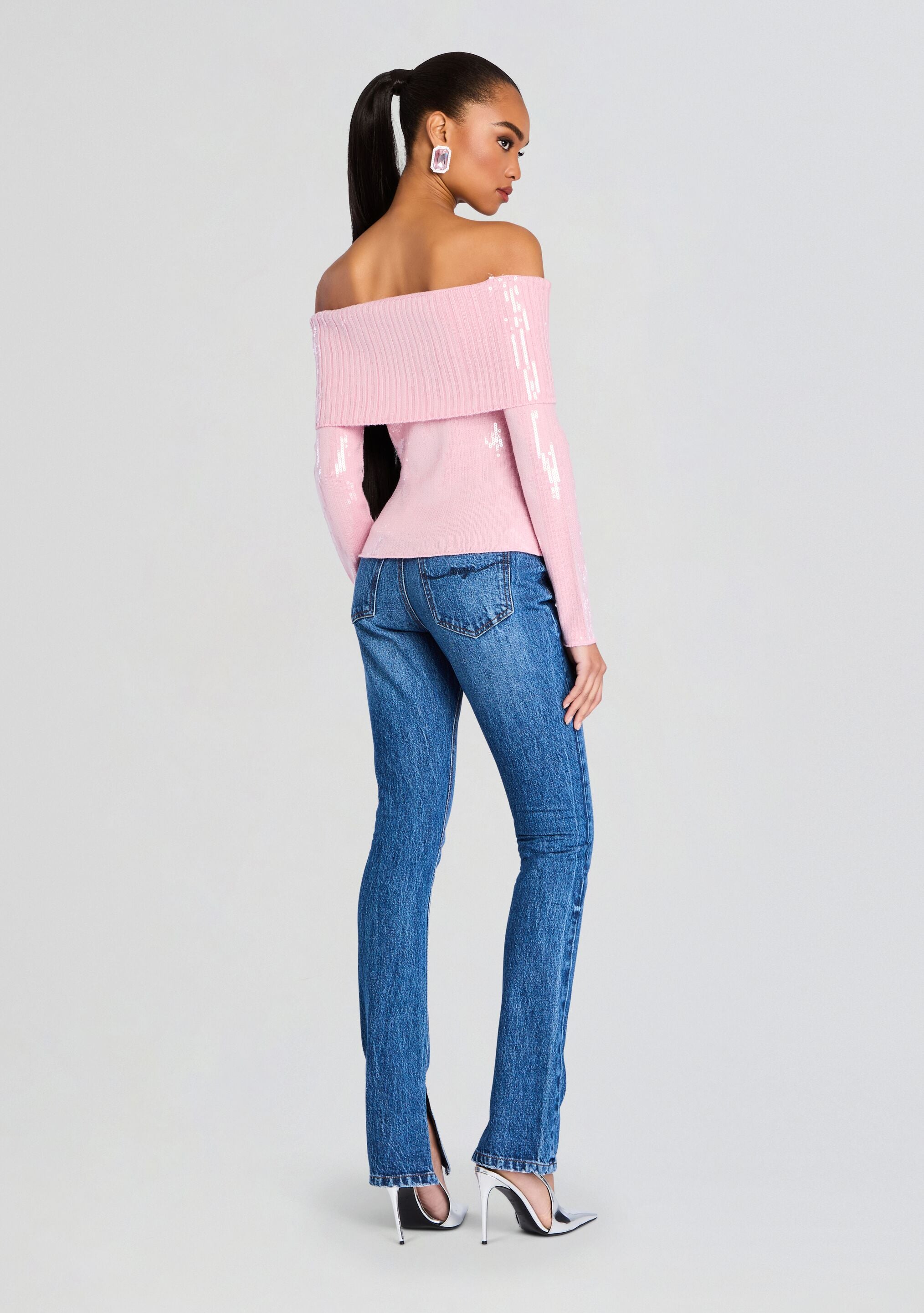 Jourdana Sequin Knit Top-Sunny Prom