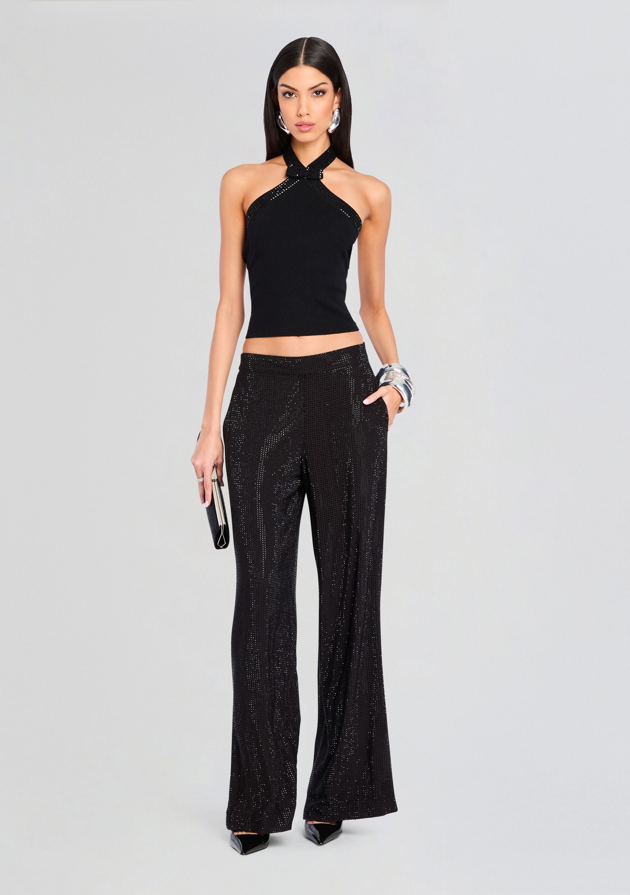 Lettie Embellished Knit Top-Sunny Prom