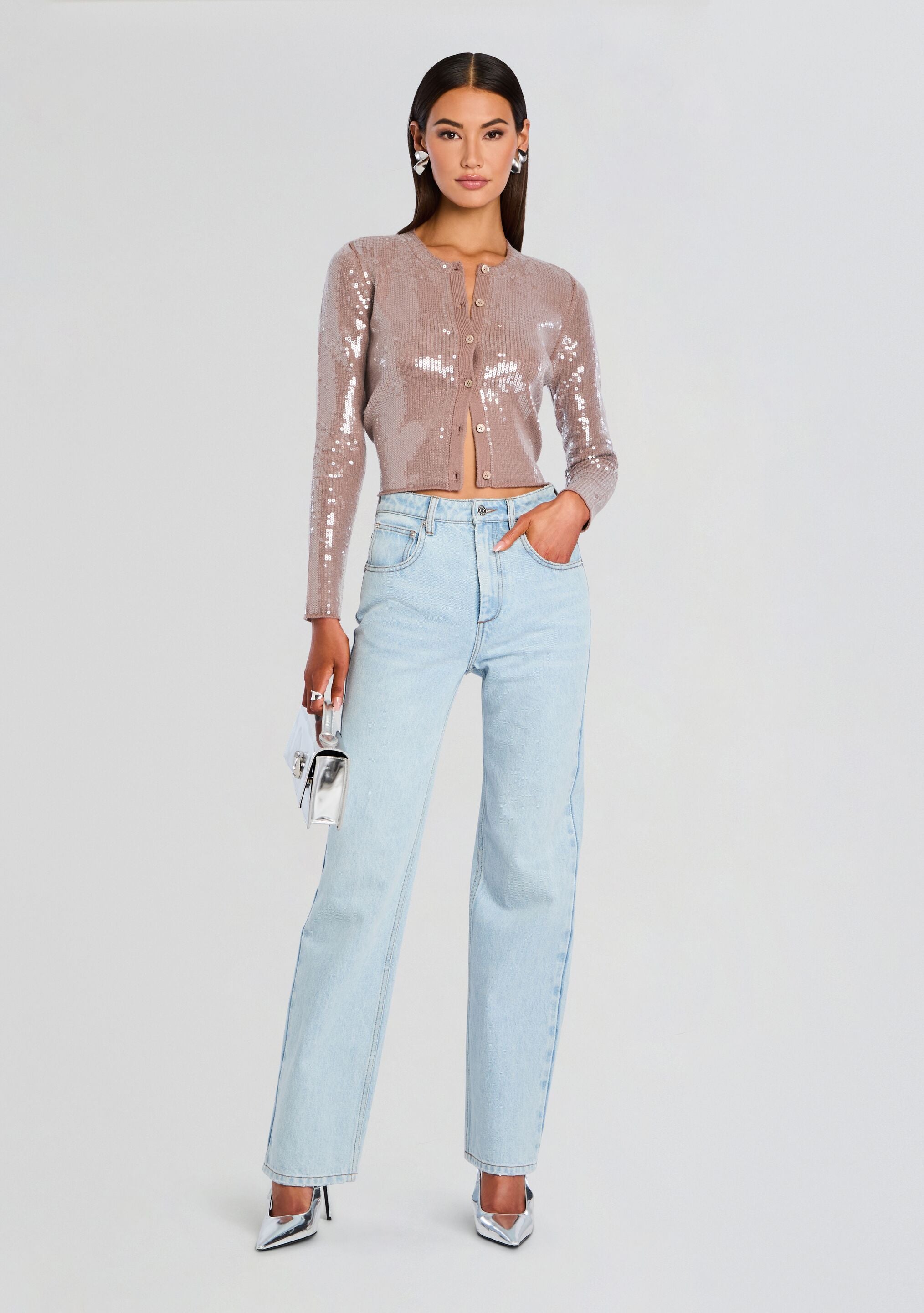 Annamarie Sequin Knit Cardigan-Sunny Prom