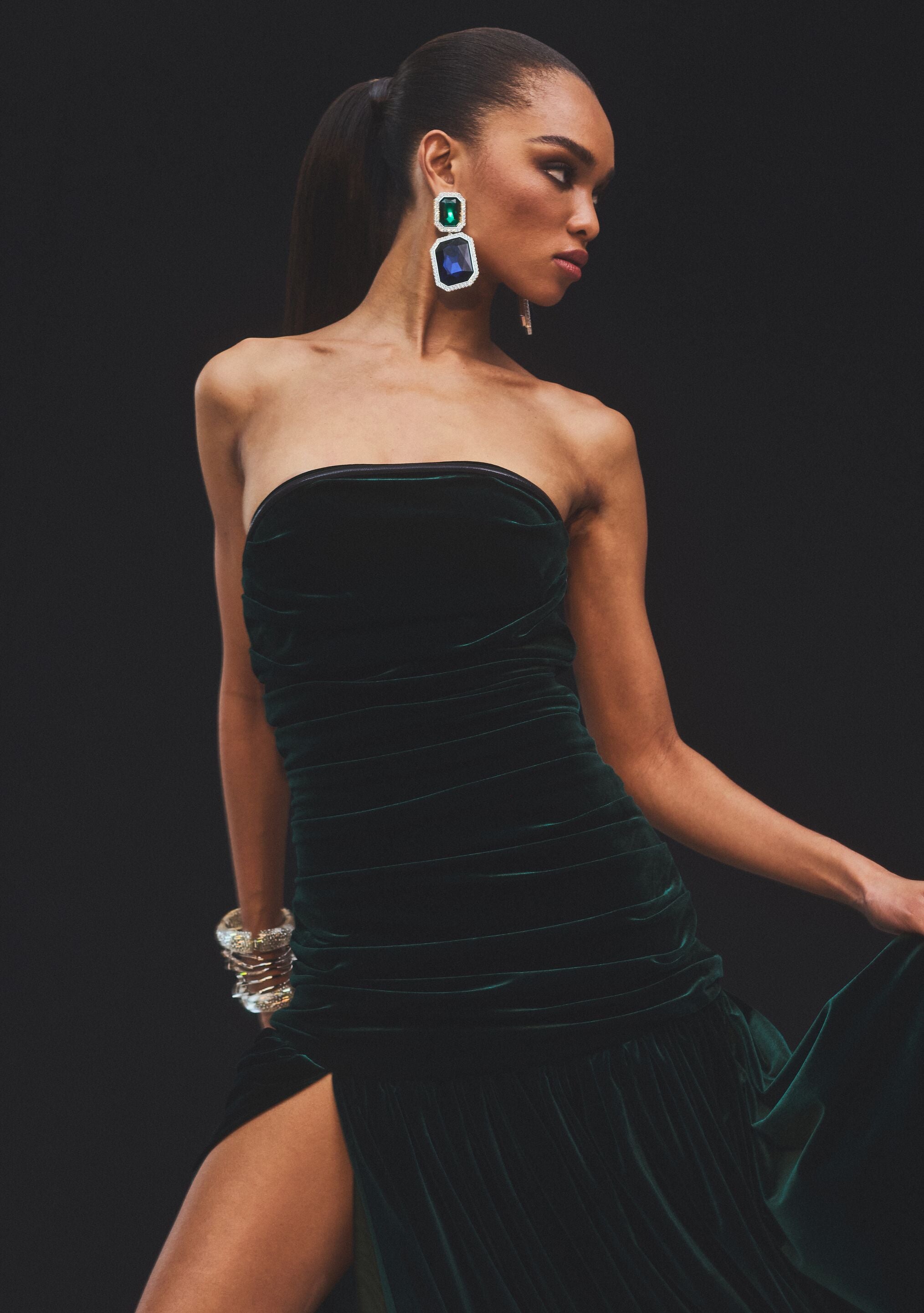 Cora Gemstone Earrings-Sunny Prom