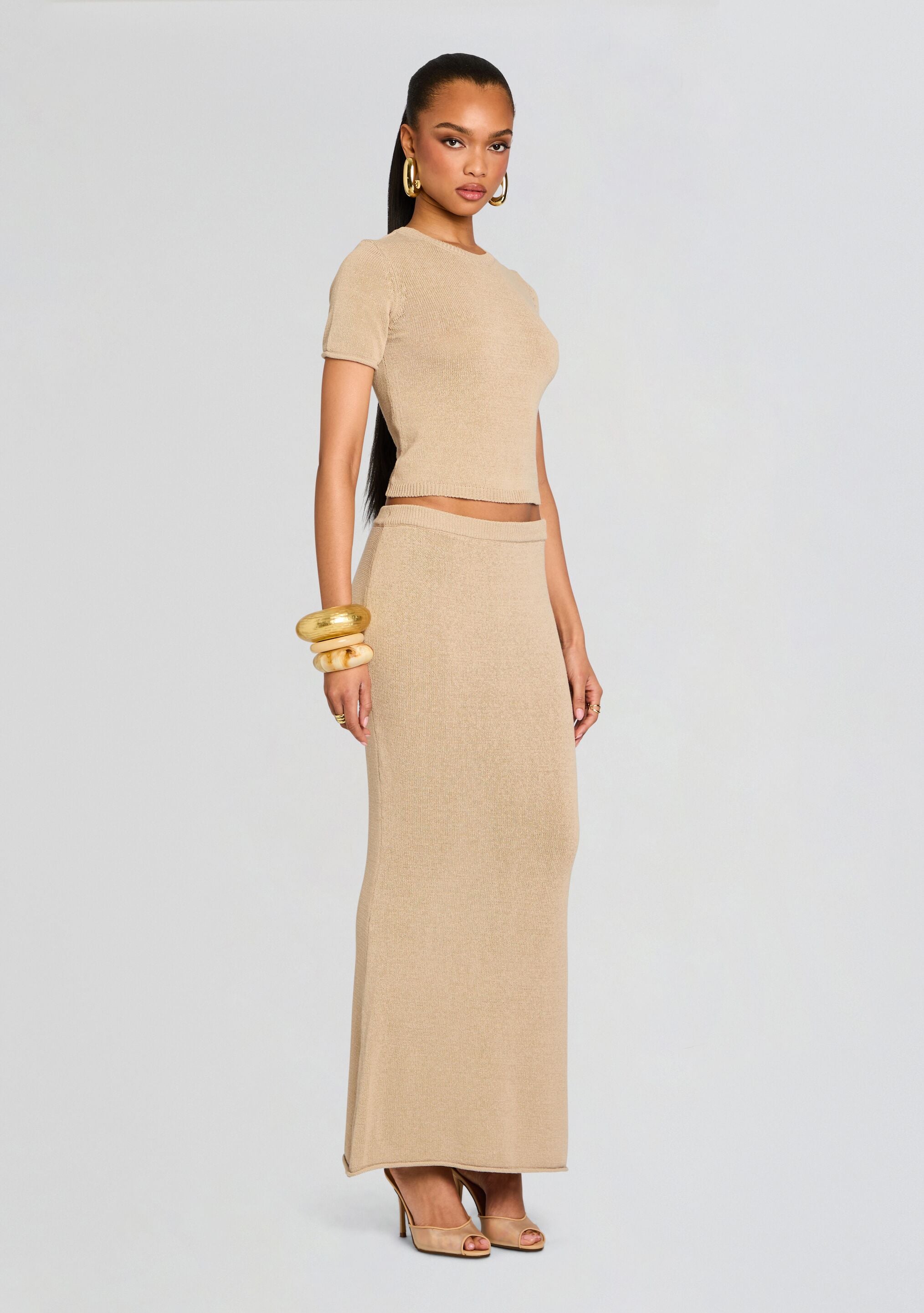 Clare Knit Baby Tee-Sunny Prom