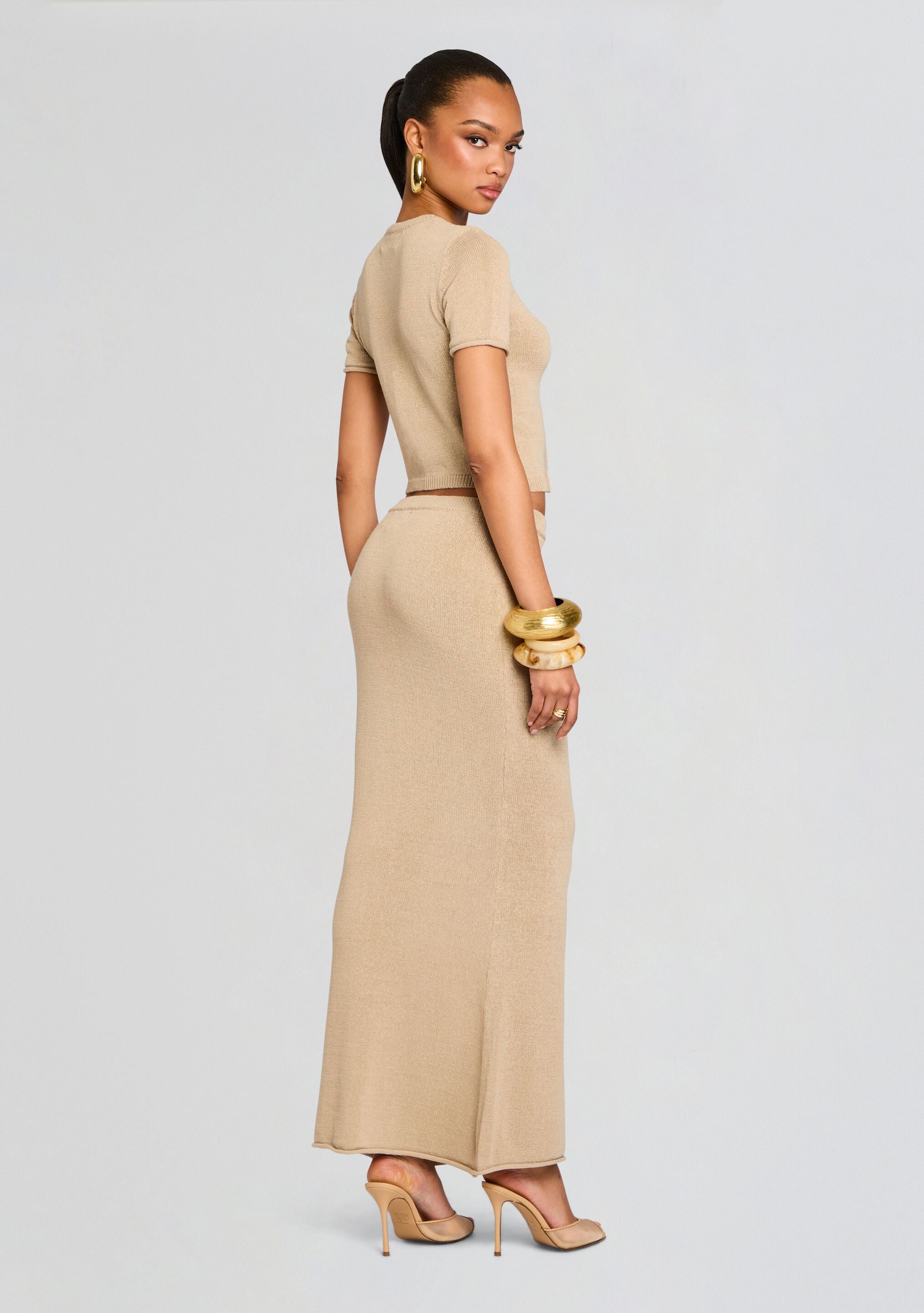 Clare Knit Baby Tee-Sunny Prom