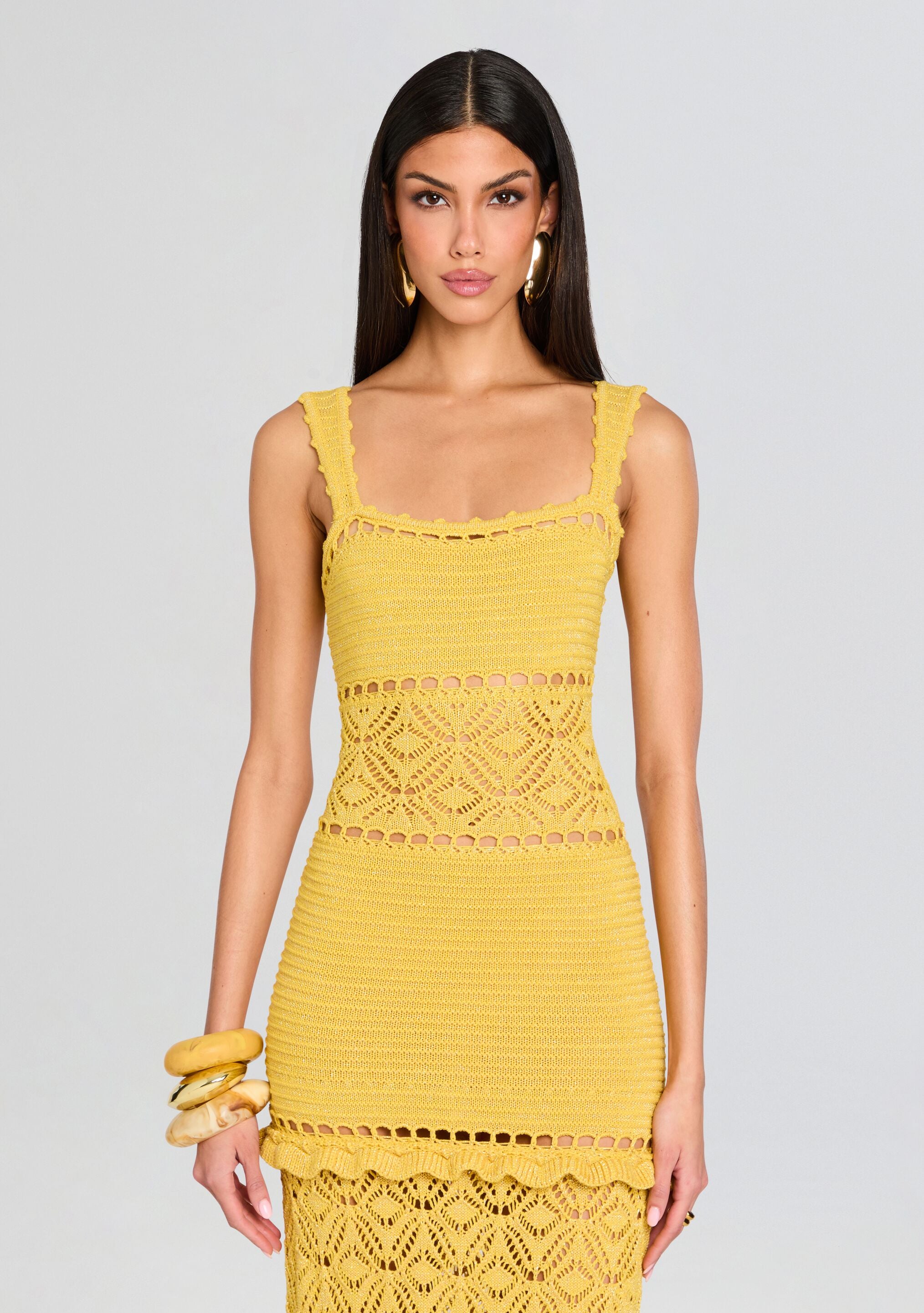 Winona Crochet Dress-Sunny Prom