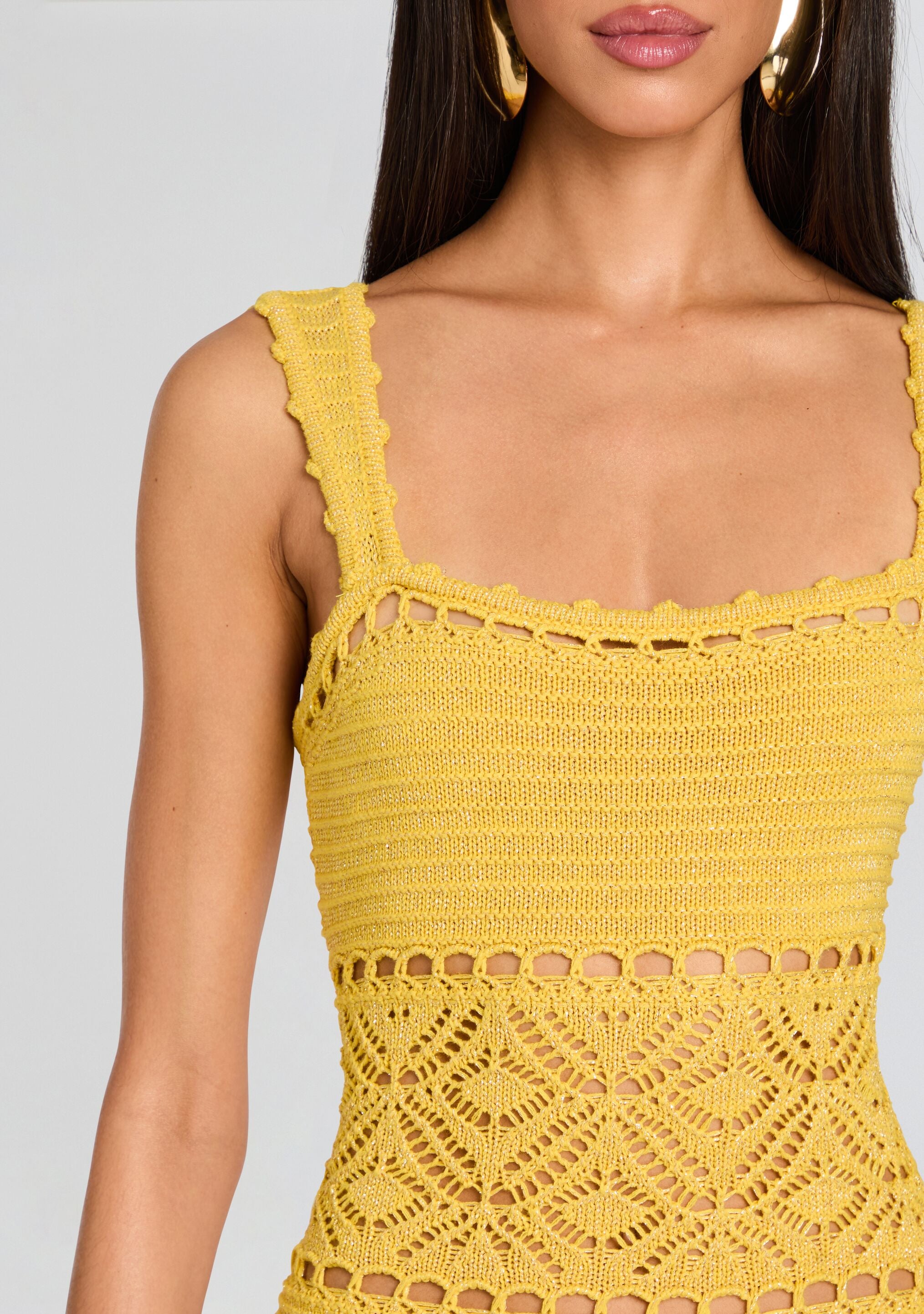 Winona Crochet Dress-Sunny Prom