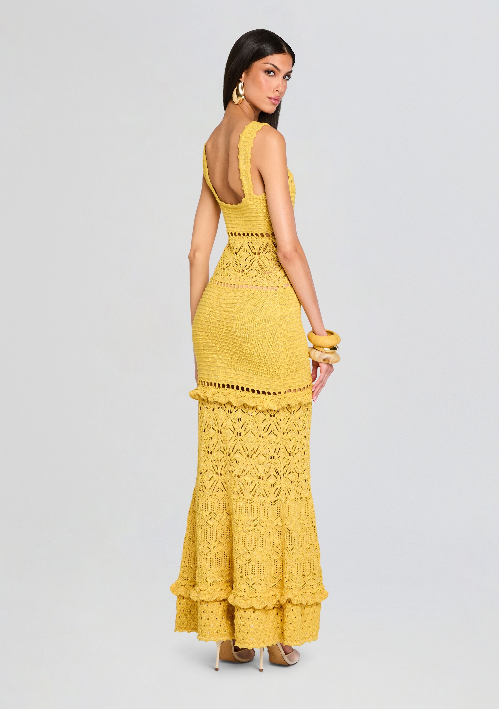 Winona Crochet Dress-Sunny Prom