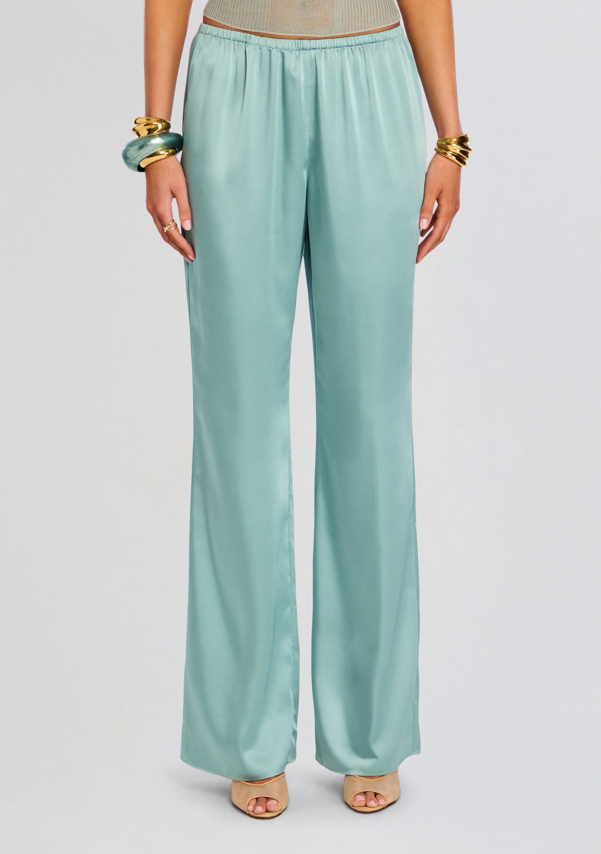 Viva Satin Pant-Sunny Prom