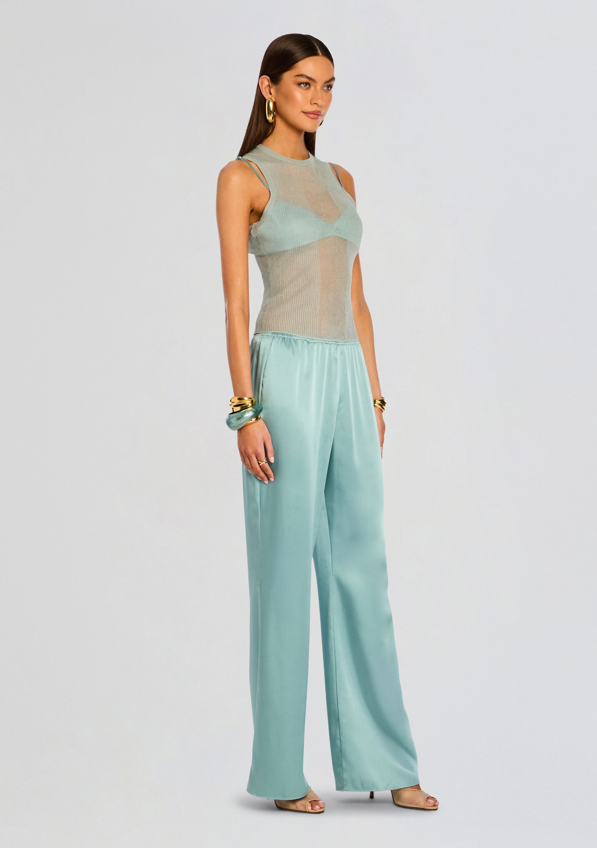 Jori Rib Knit Tank-Sunny Prom