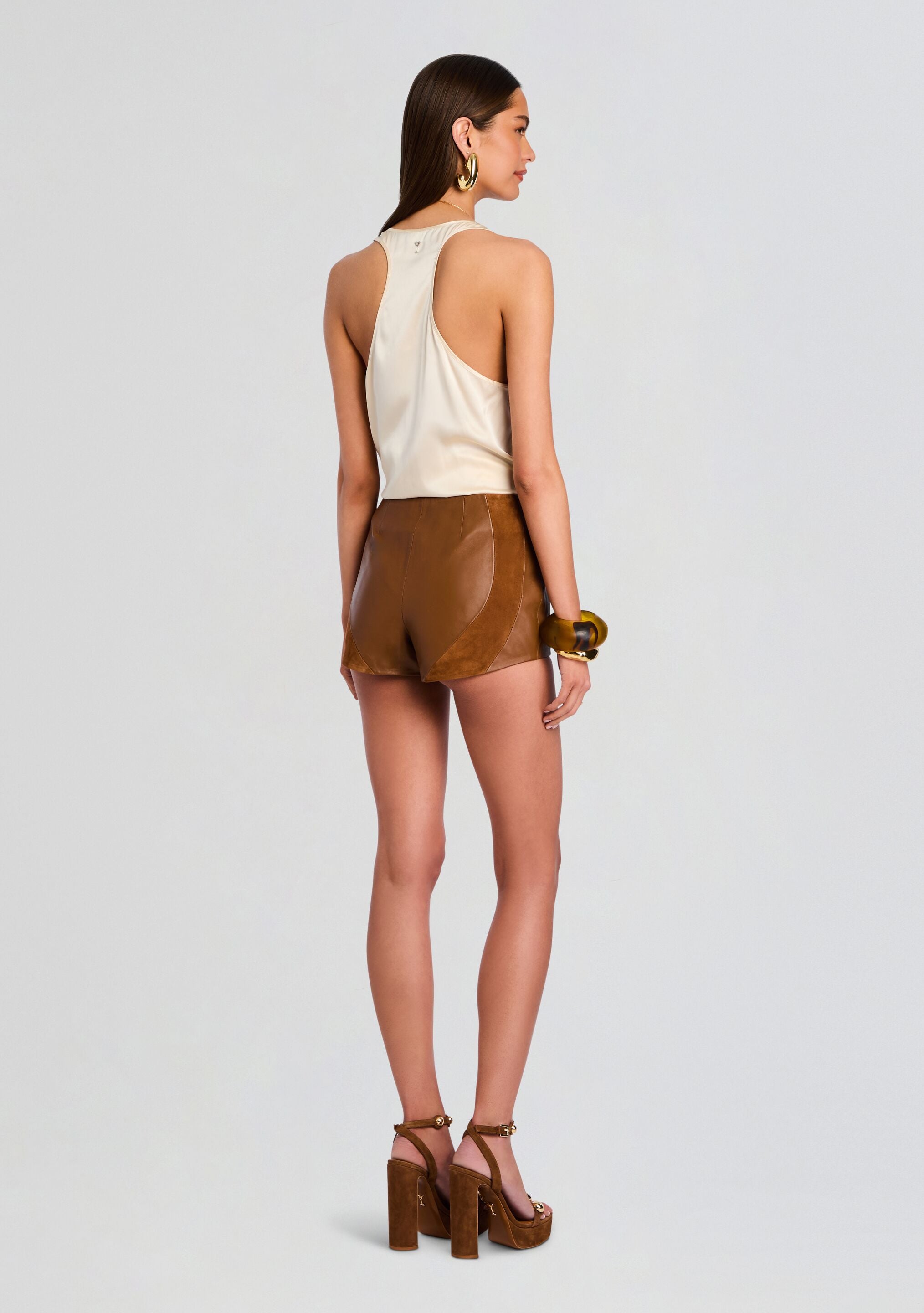 Agda Suede Short-Sunny Prom