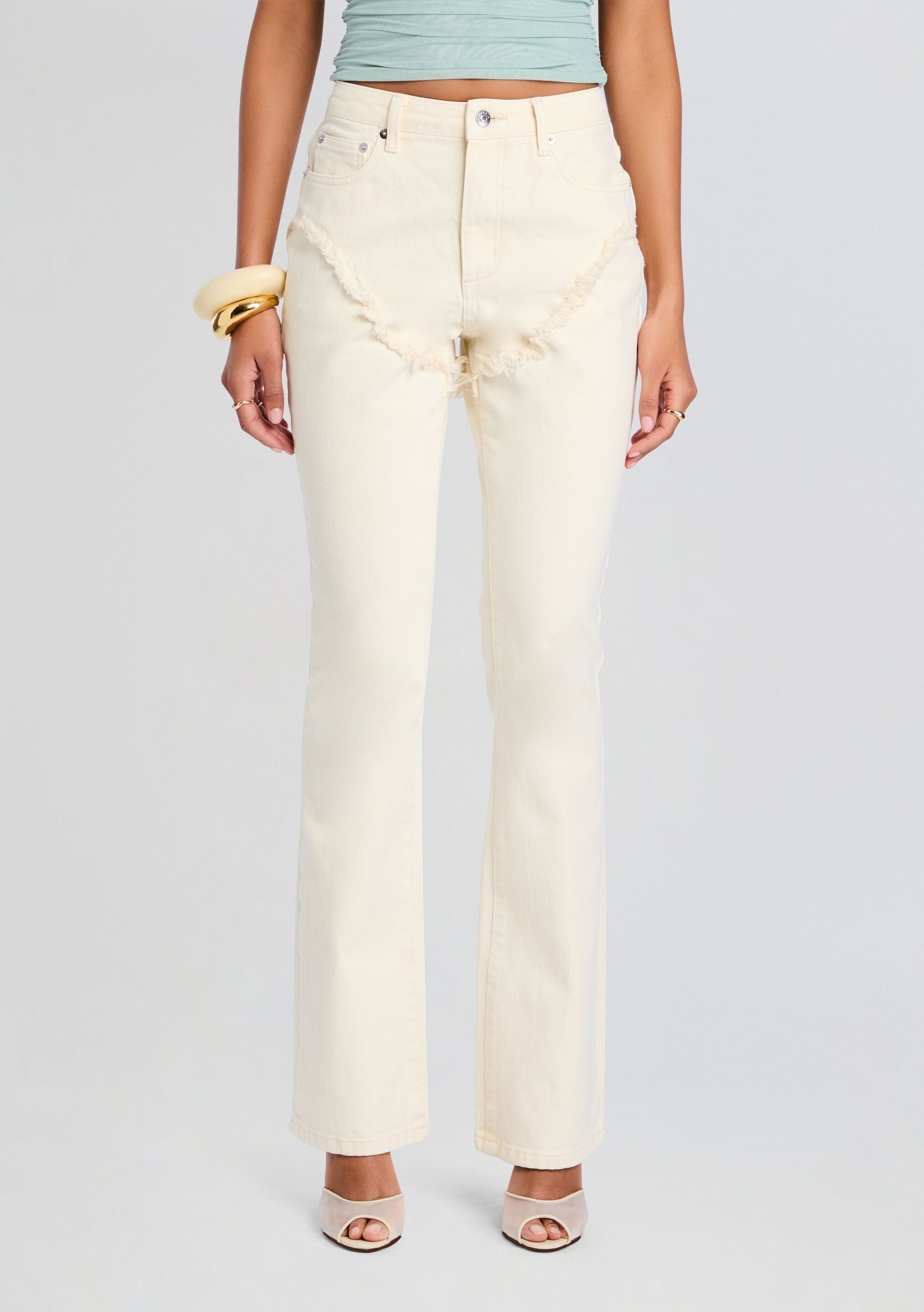 Dahlia Frayed Bootcut Jean-Sunny Prom