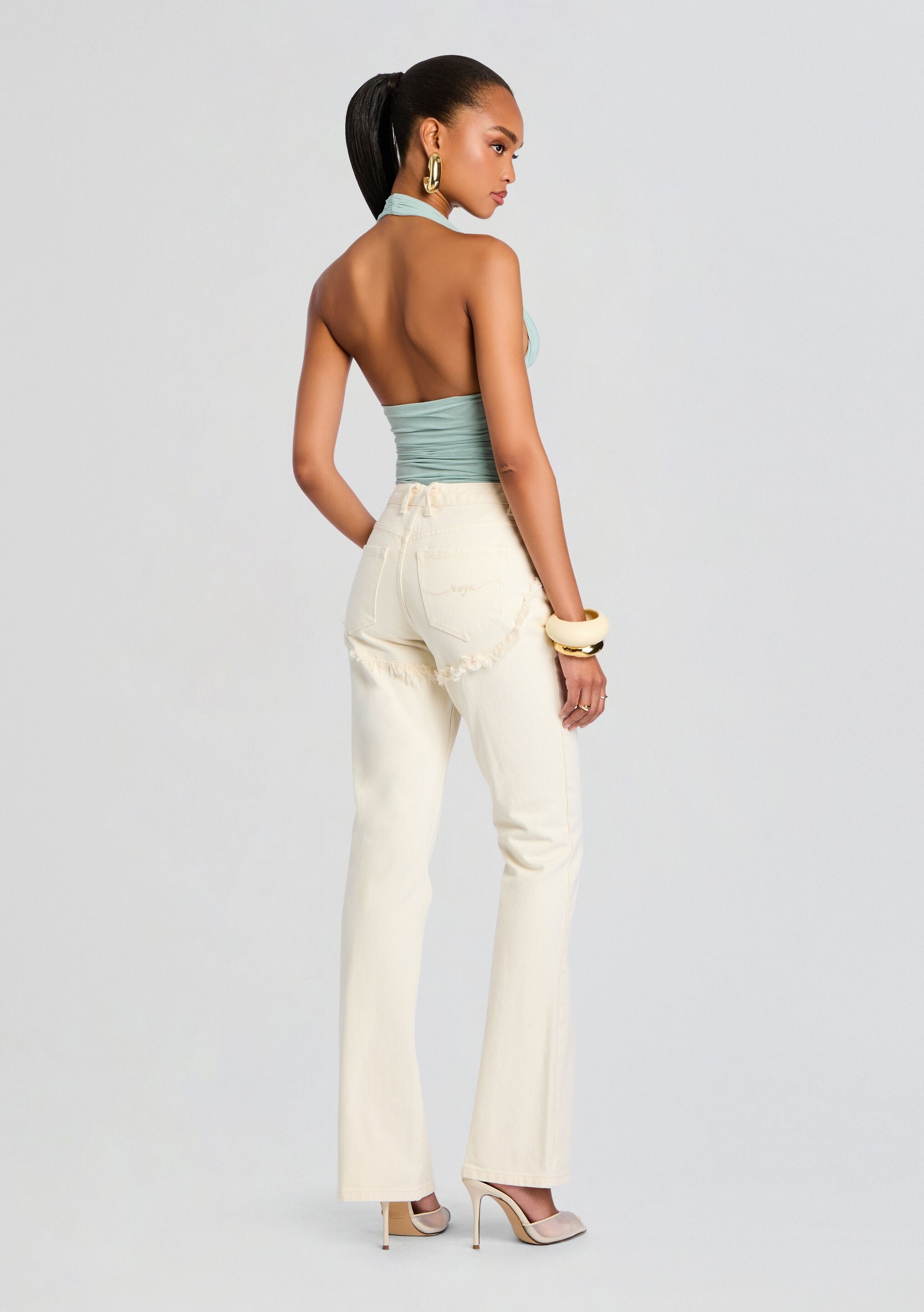 Dahlia Frayed Bootcut Jean-Sunny Prom